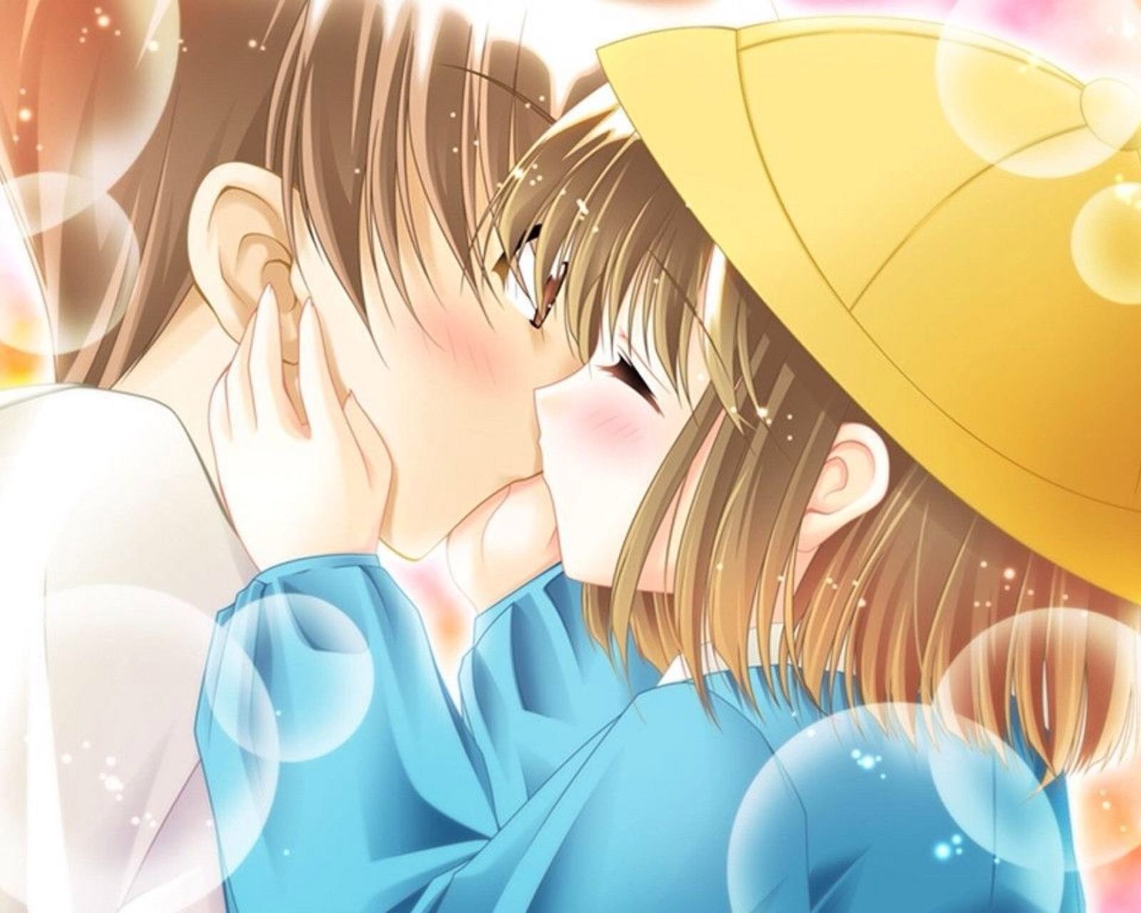 动漫,卡通,情侣,kiss,二次元