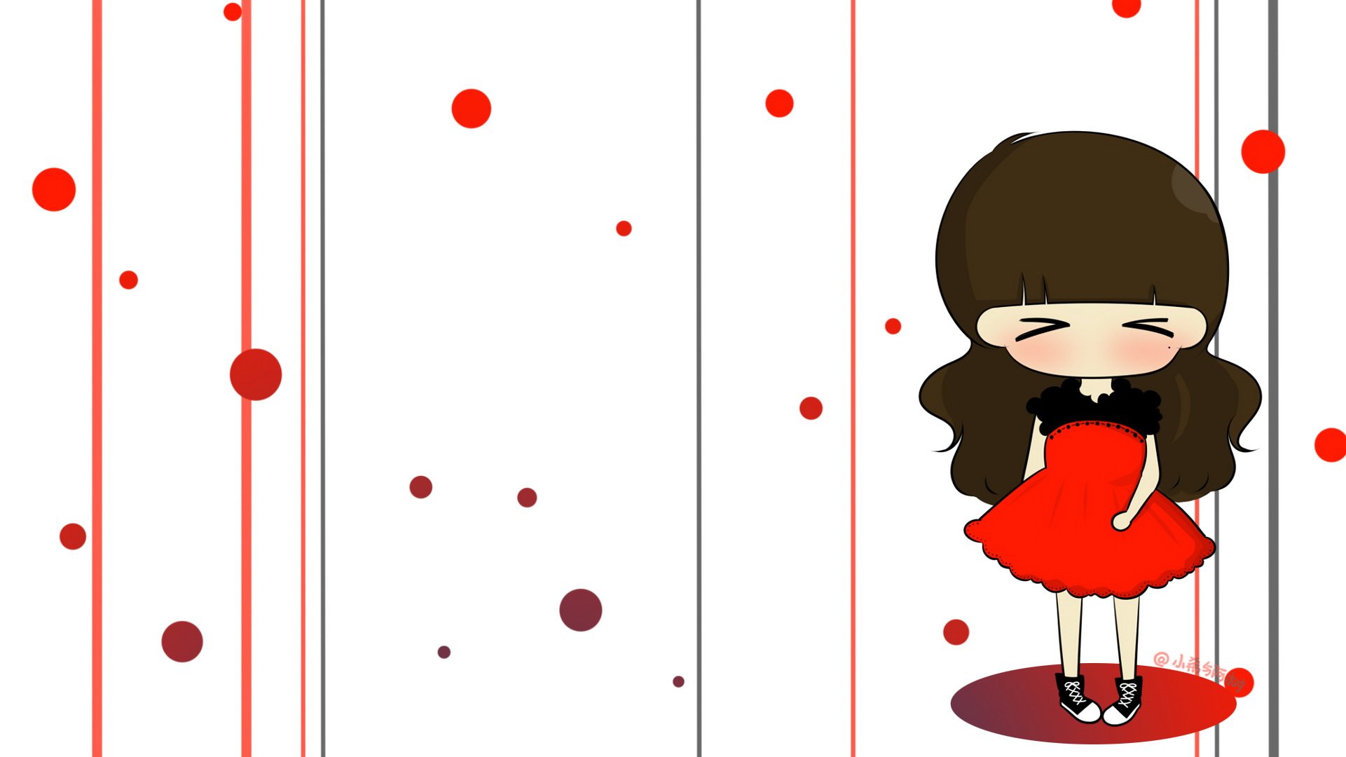 小希和阿树,卡通,手绘,可爱,爱情