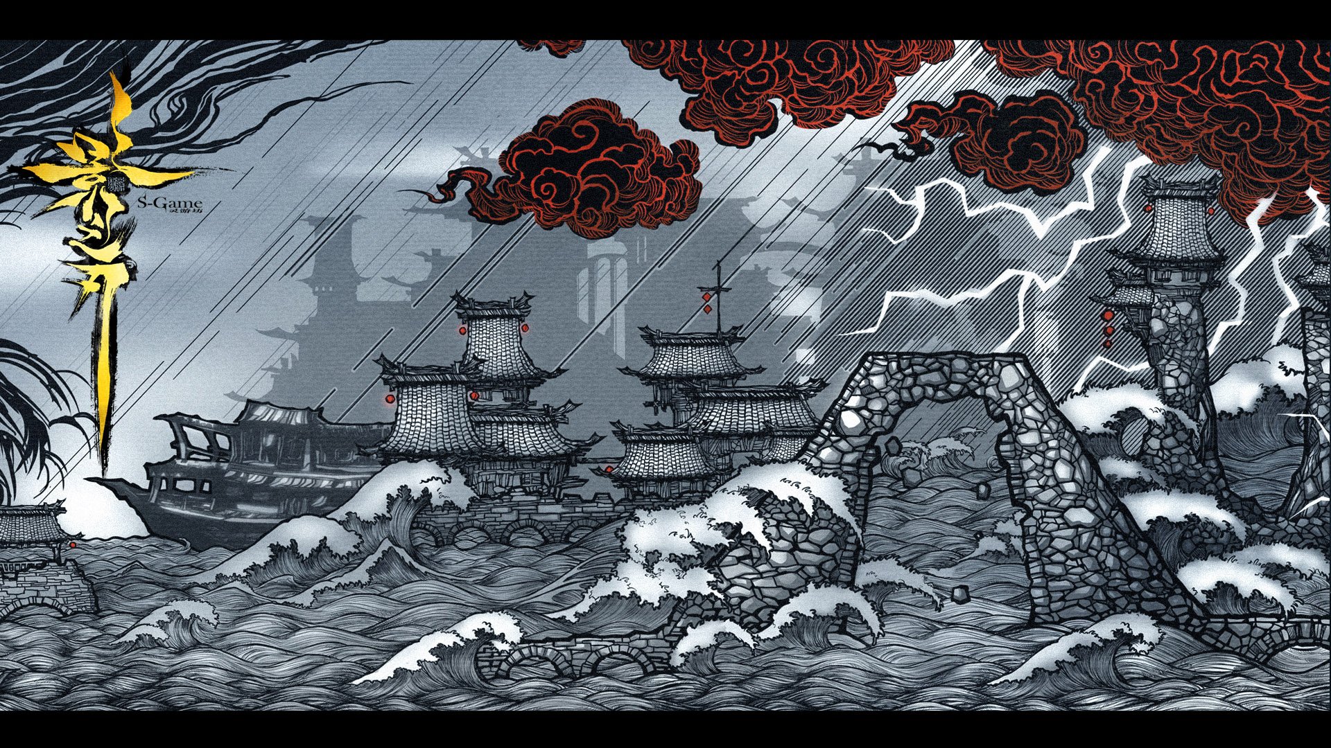 格斗,影之刃,街机,中国风,动作,水墨,游戏,手游