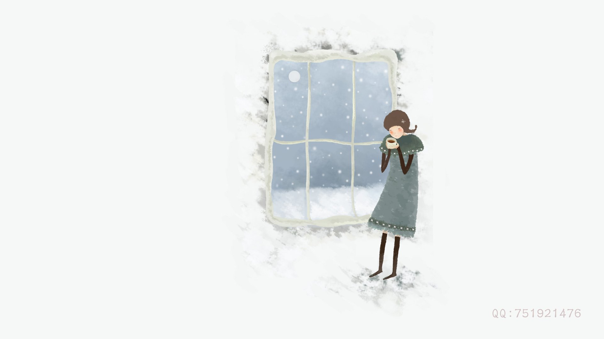 梦里飞插画,女孩,梦幻