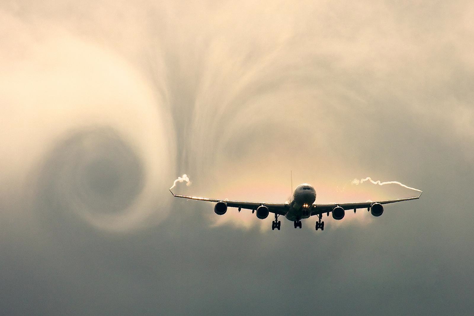 风景,飞机,起飞