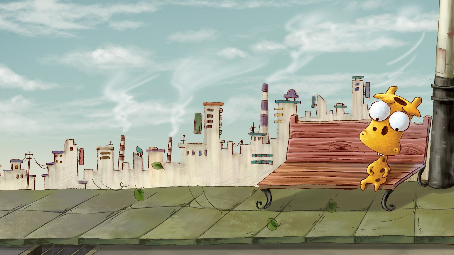 迷雾中的但丁,长颈鹿