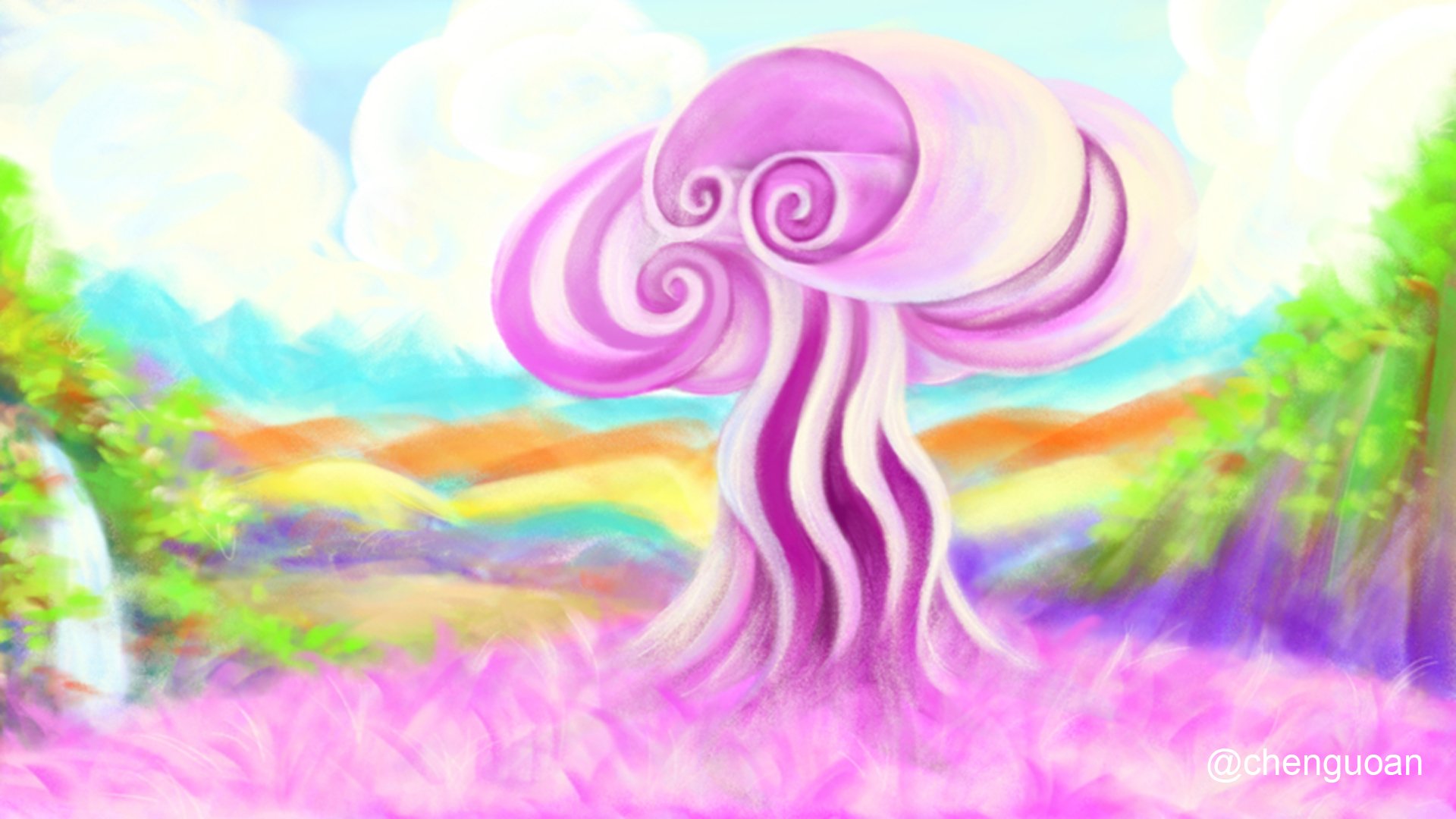 梦幻,炫彩,手绘