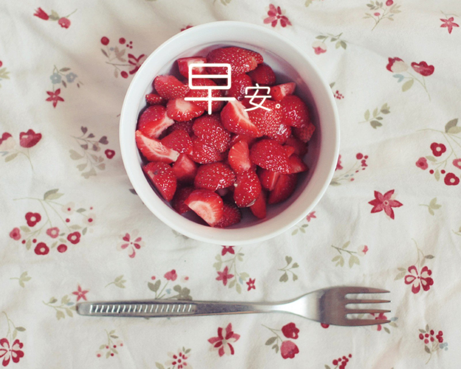文字,文字控,语录,早安,清新,草莓,早餐,小清新