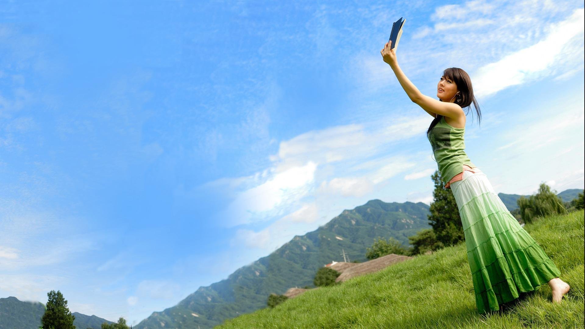 美女,清新,欧美