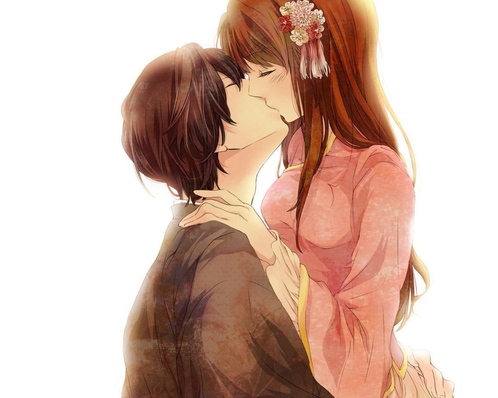 动漫,卡通,情侣,kiss,二次元