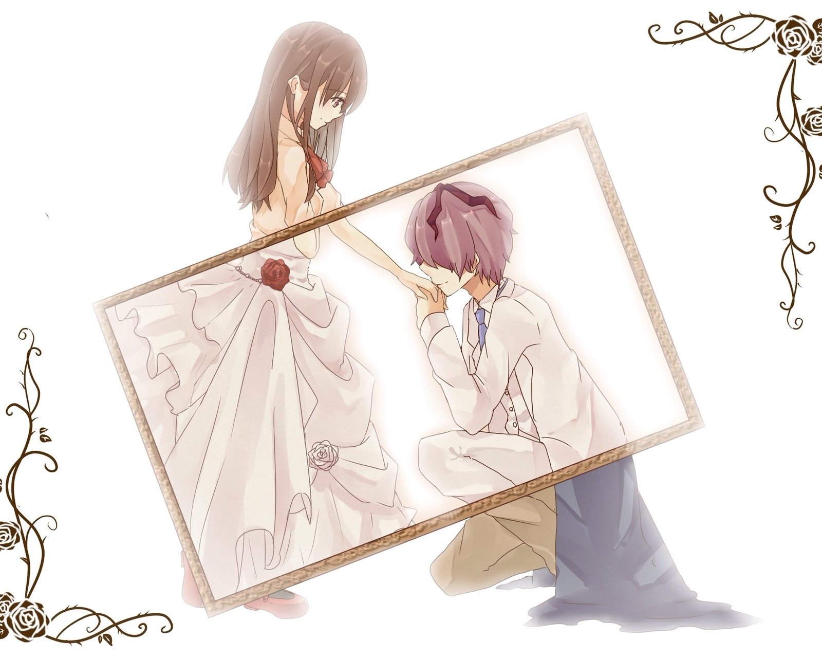 动漫,卡通,情侣,kiss,二次元