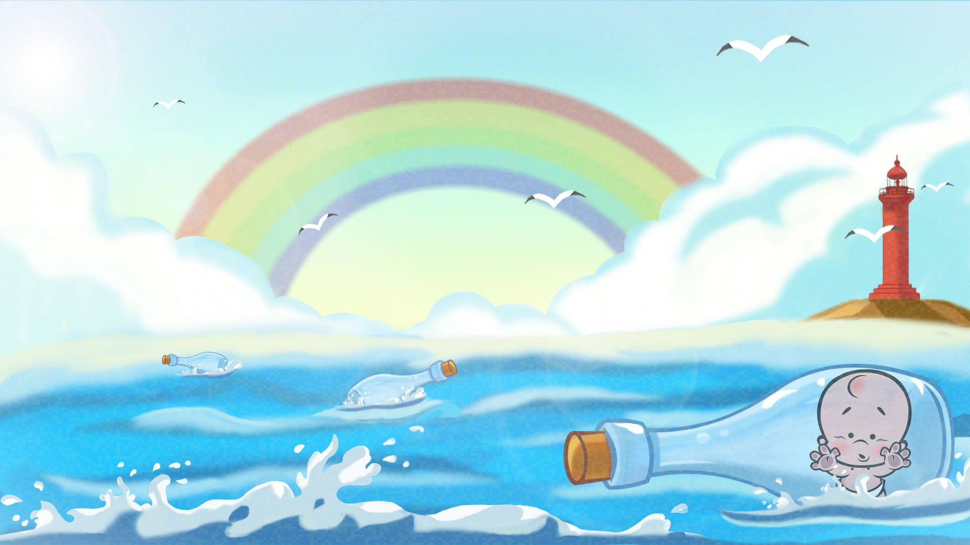 小破孩,卡通,手绘