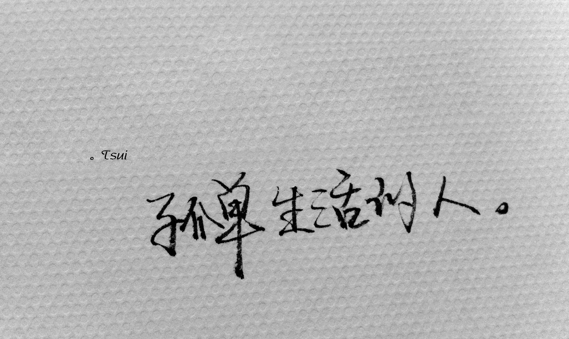 文字,文字控,语录,孤单生活的人,手写,岛歌