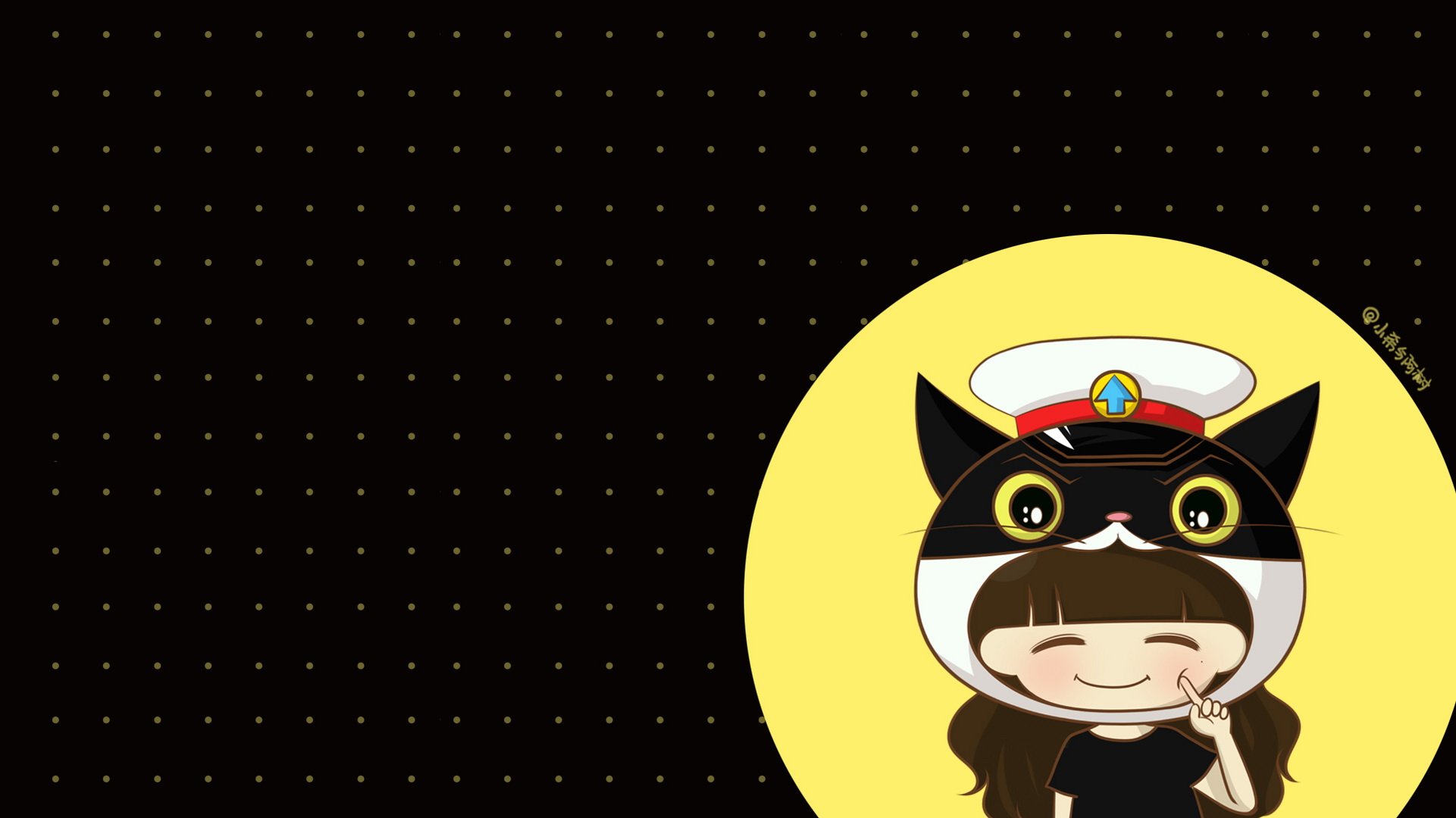 小希和阿树,卡通,手绘,可爱,爱情