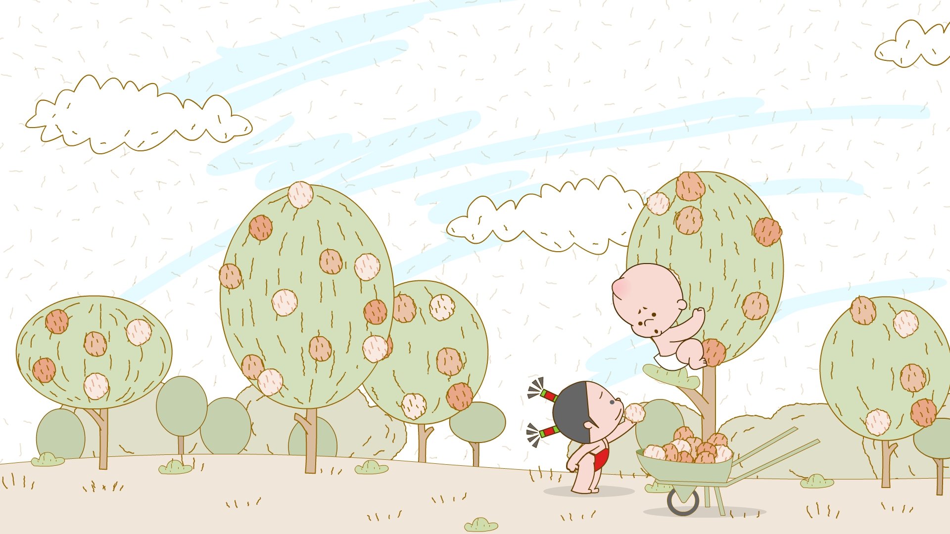 小破孩,卡通,手绘