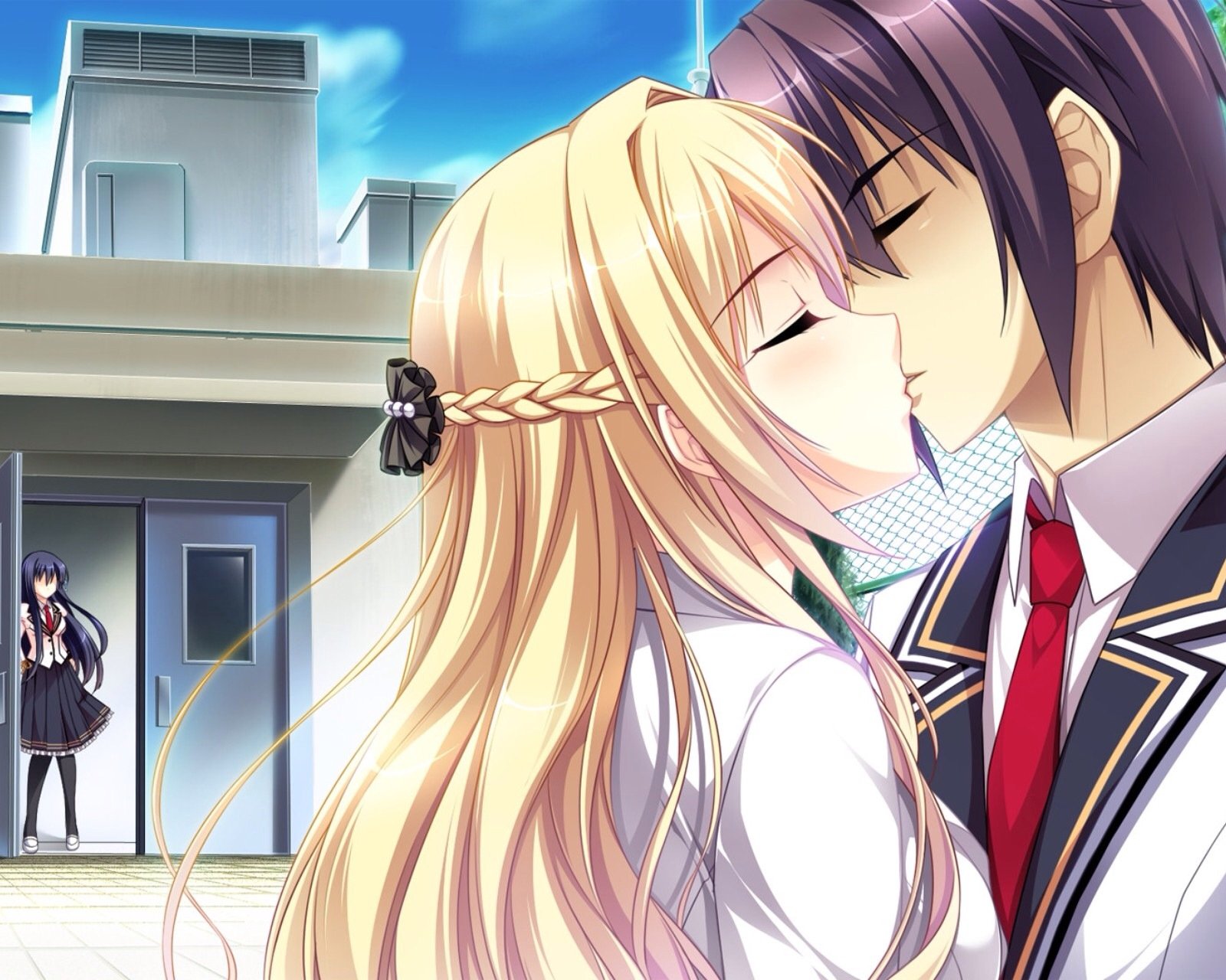 动漫,卡通,情侣,kiss,二次元