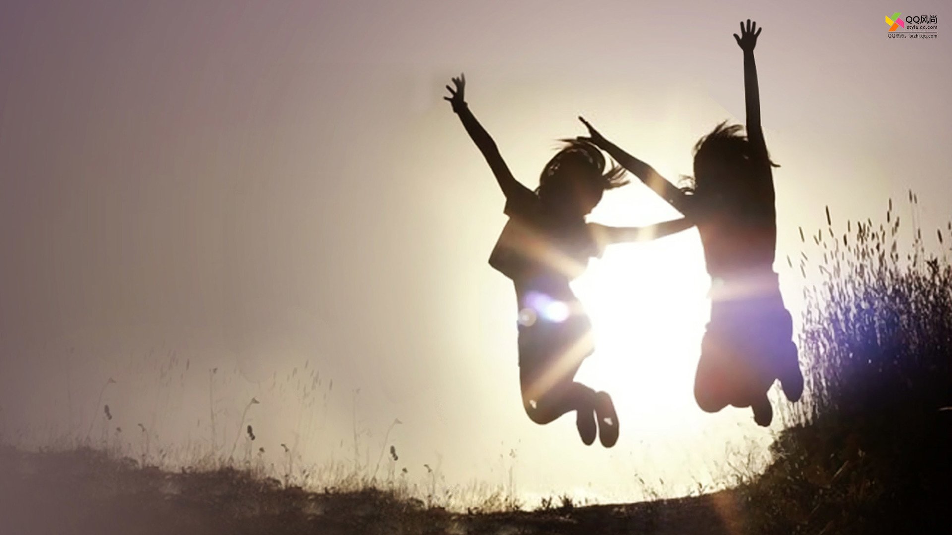 小清新,唯美,青春,美女,影子,夕阳,背影