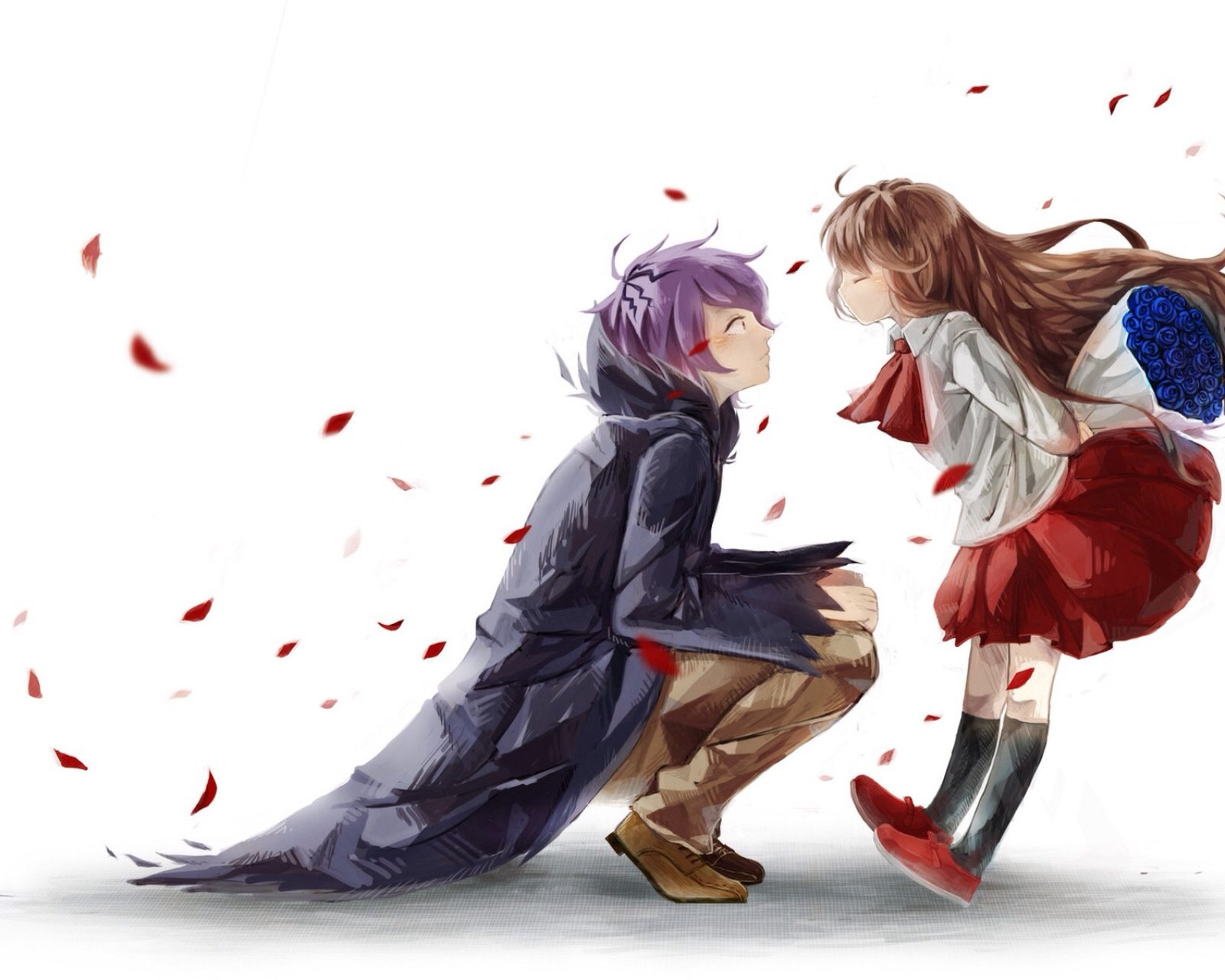 动漫,卡通,情侣,kiss,二次元