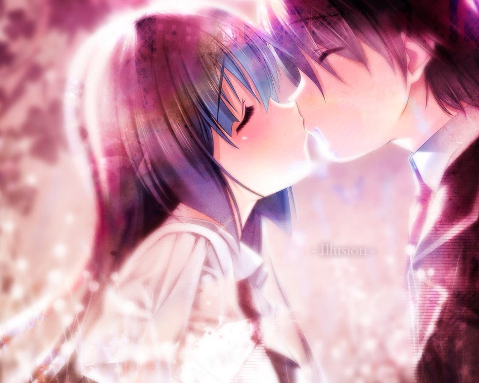 动漫,卡通,情侣,kiss,二次元