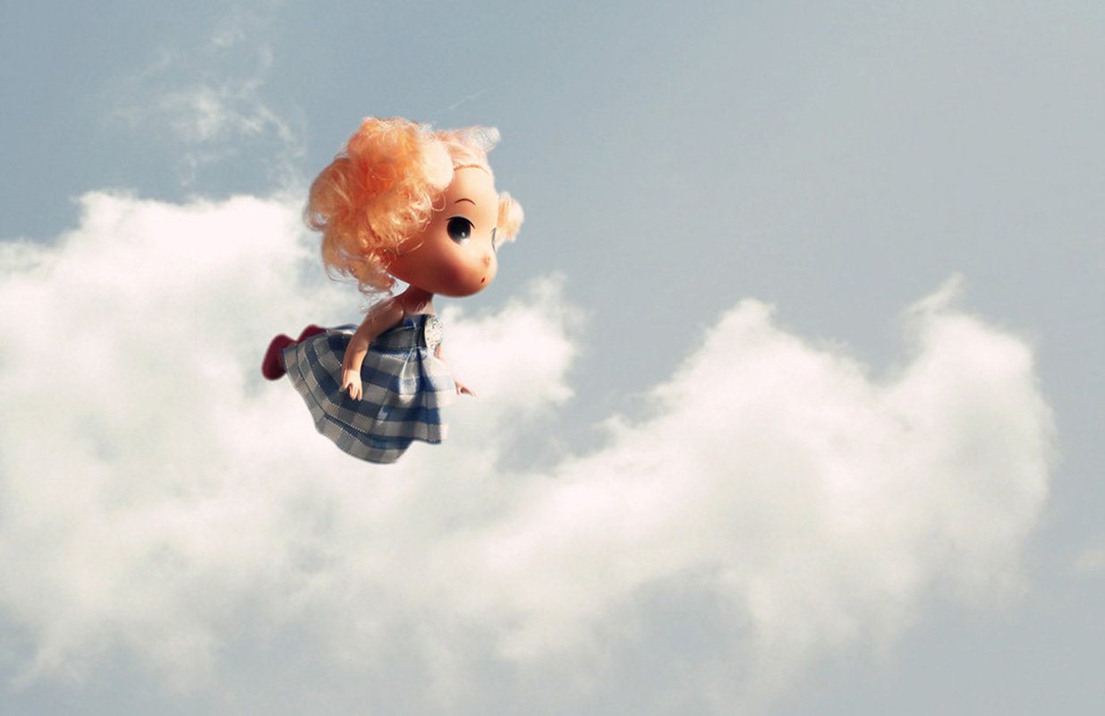 娃娃,跳,清新,快乐