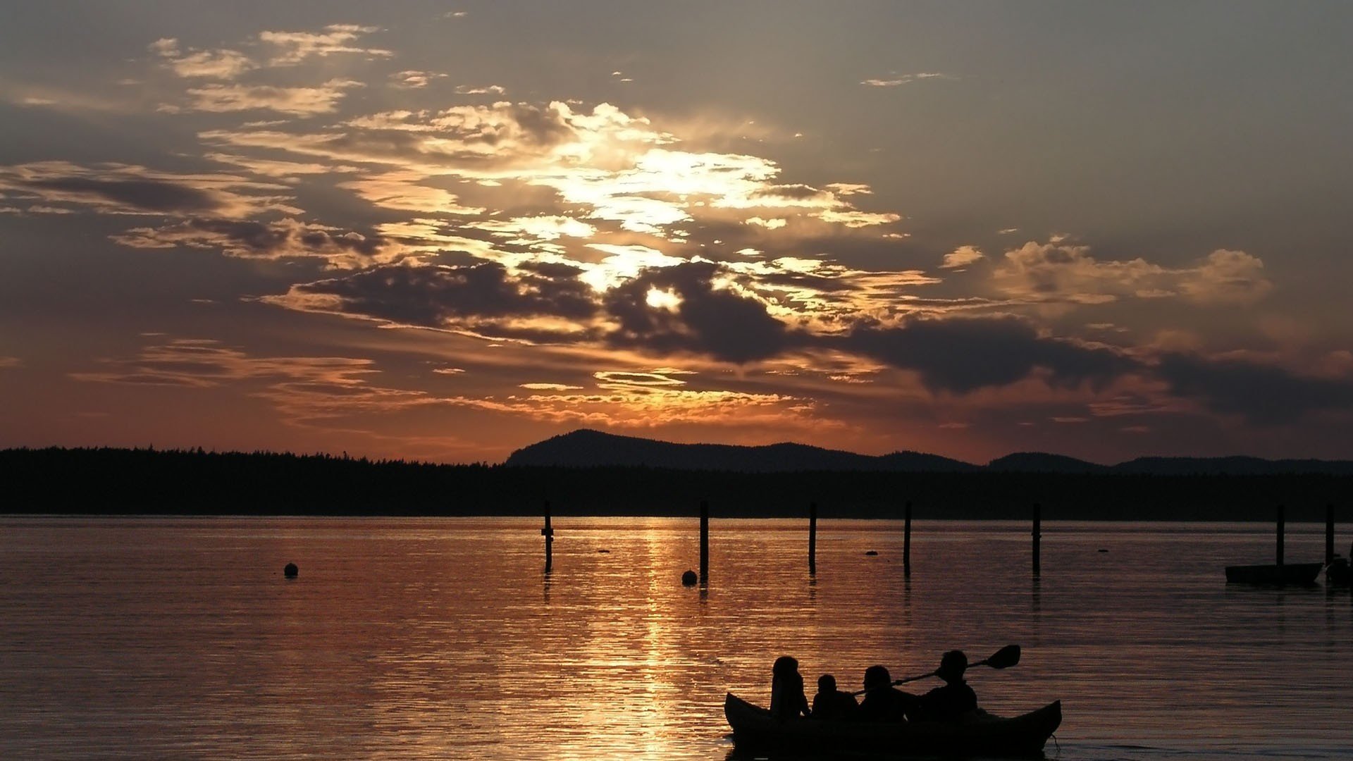 风景,自然风光,大自然,一曲渔歌,船,意境