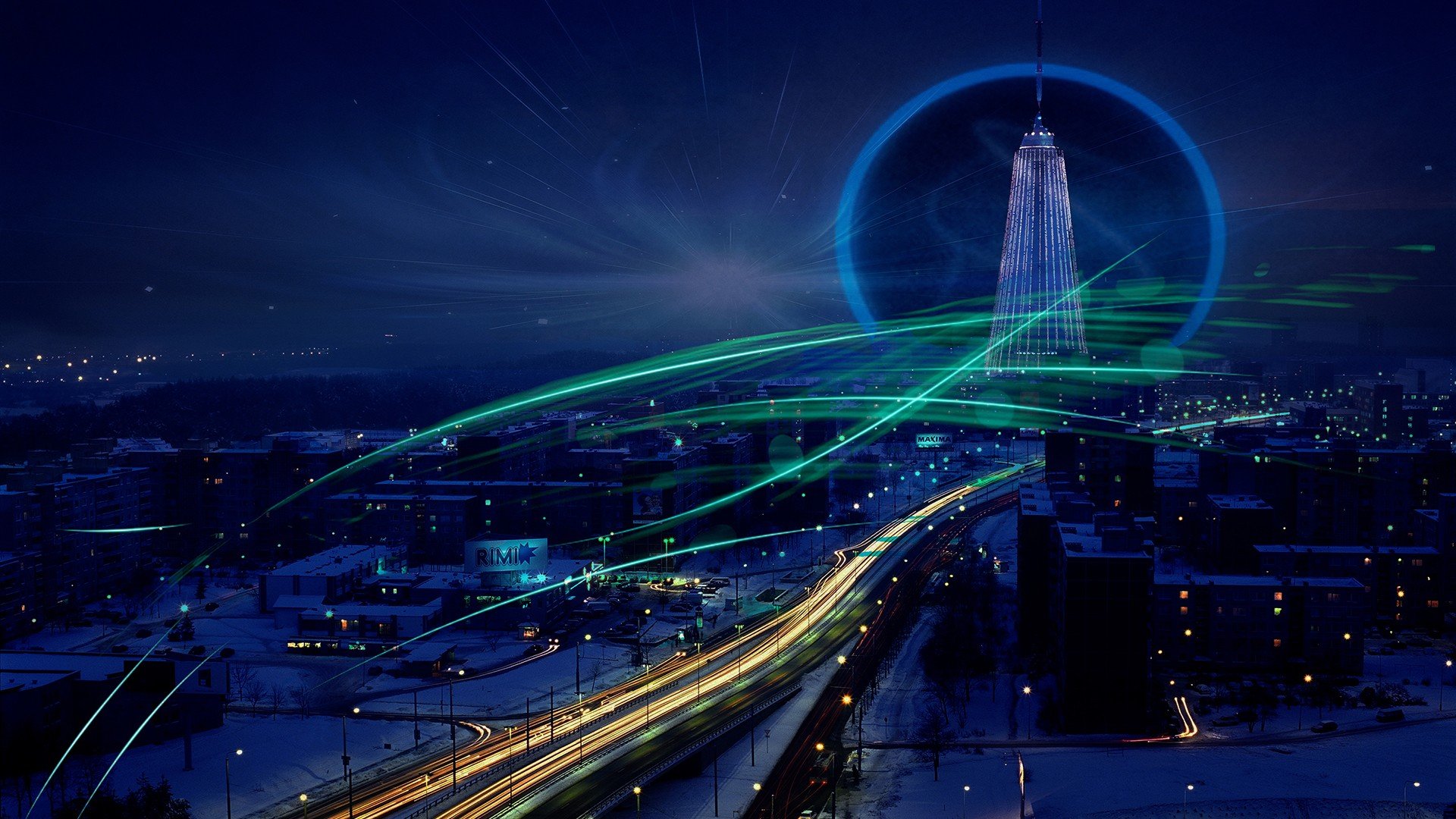 风景,自然风光,大自然,城市,建筑,夜晚,灯火阑珊