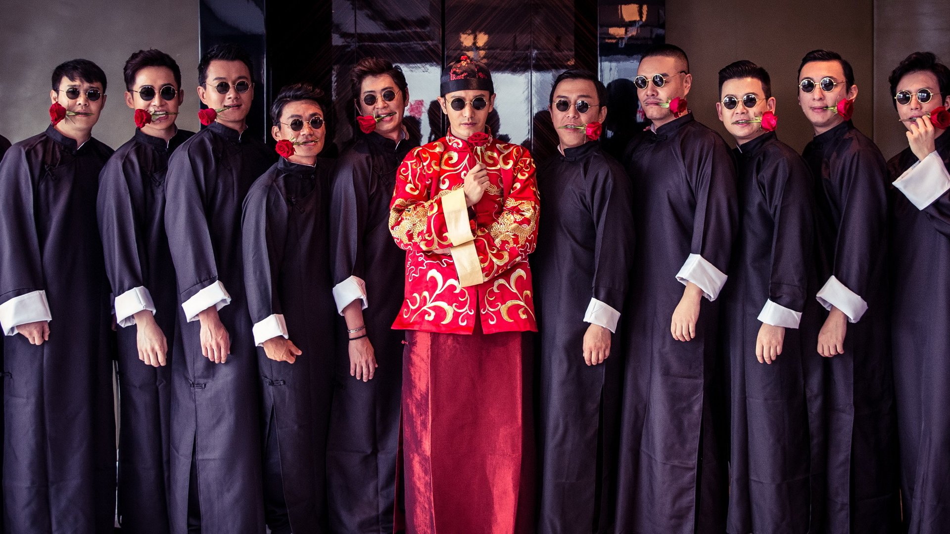 黄晓明,baby,婚礼,伴郎团