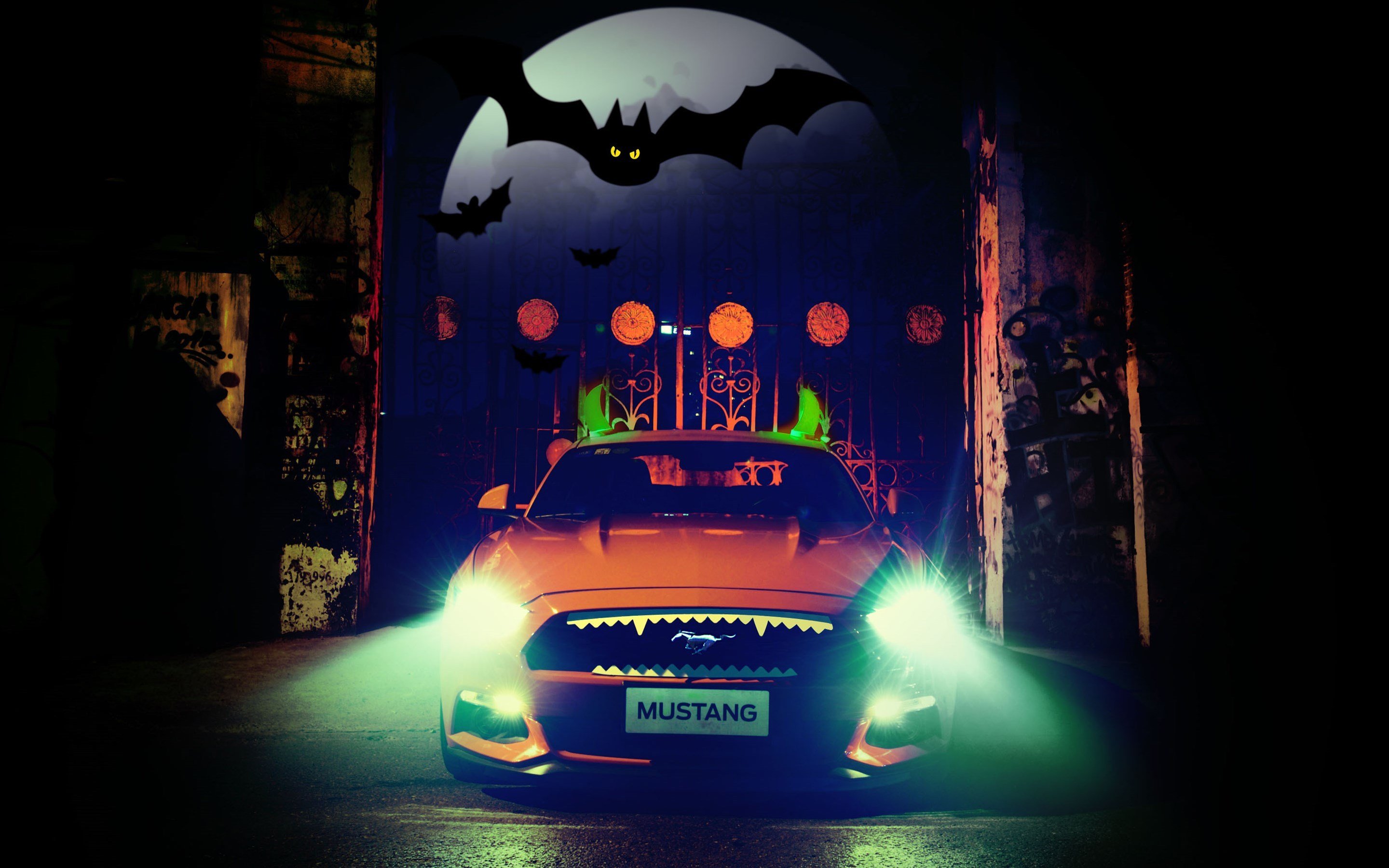 福特,野马,Mustang,万圣节,改装,宽屏