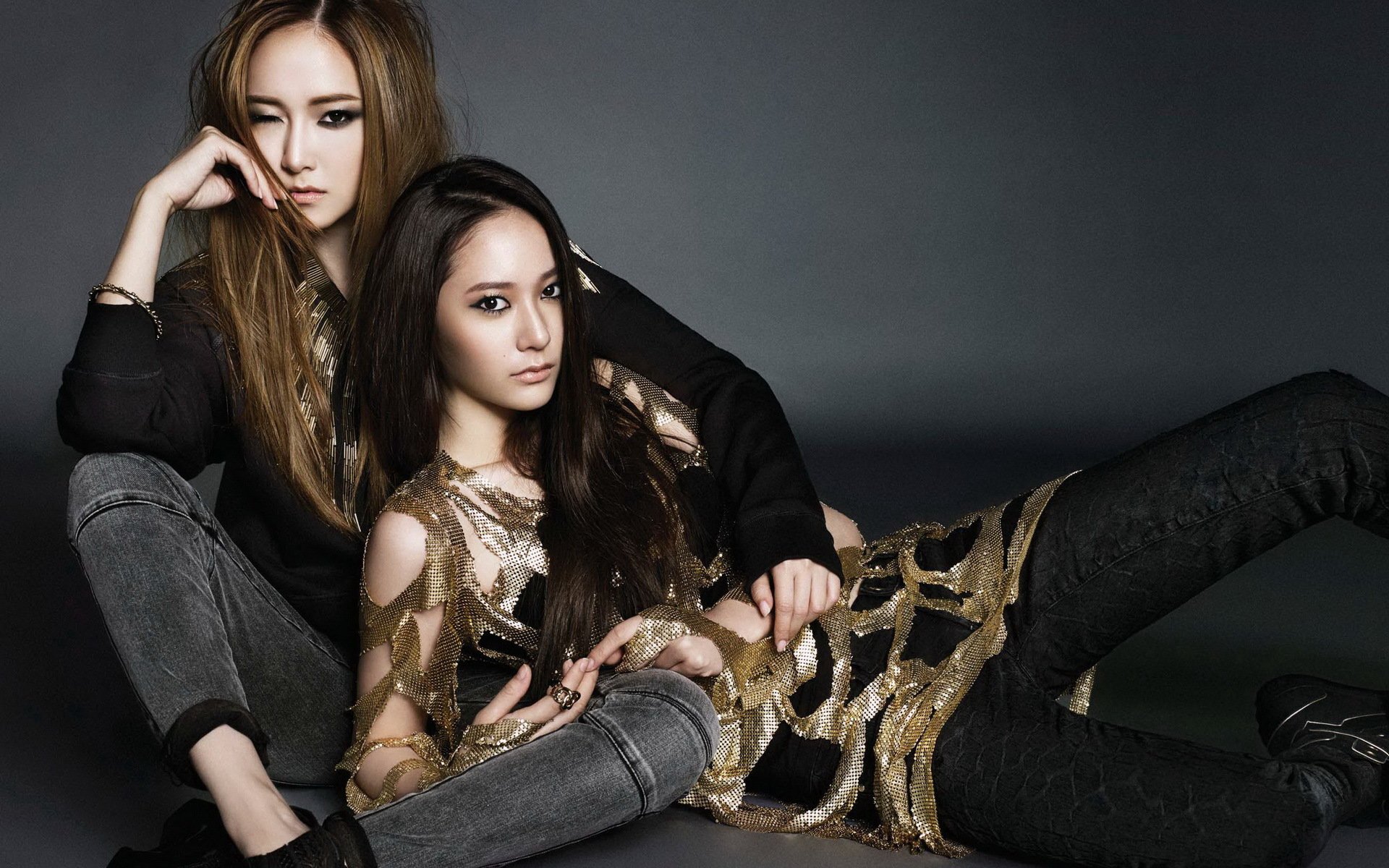 郑氏姐妹,郑秀妍,郑秀晶,美女,明星,宽屏