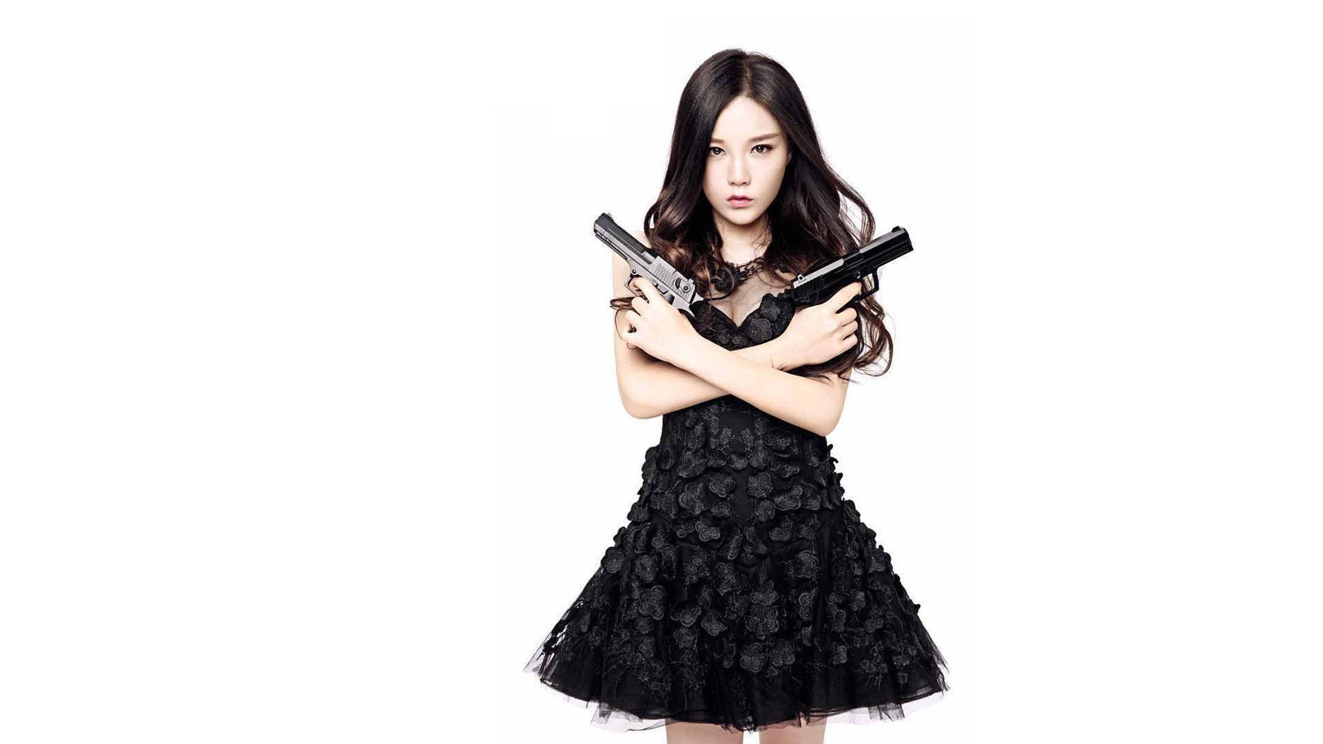 美女,性感,女汉子,打手枪