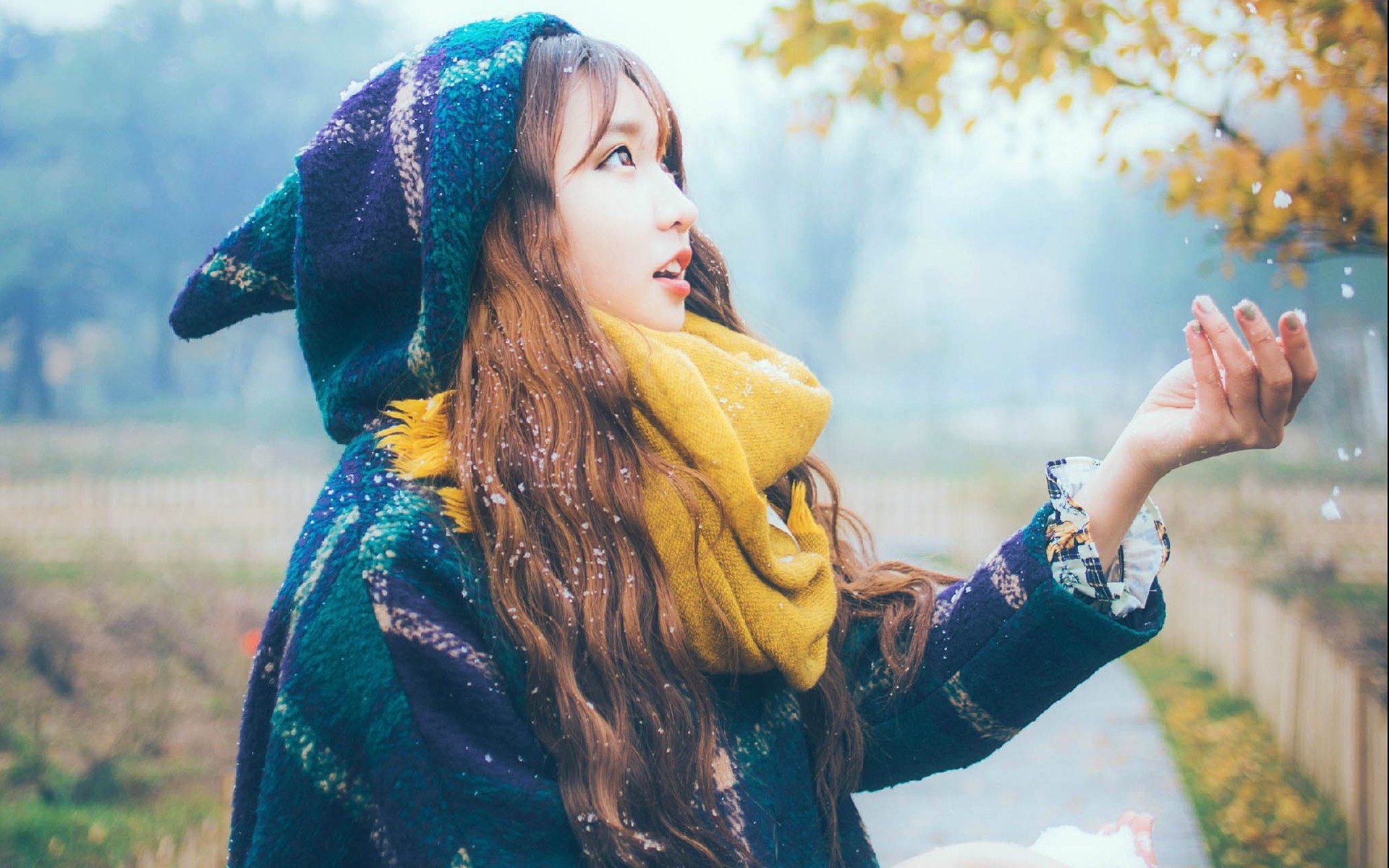 美女,清纯,文静,文艺女青年,活泼