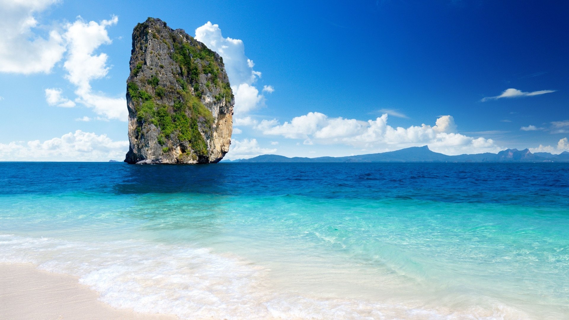 风景,自然风景,蓝天,白云,大海,高清