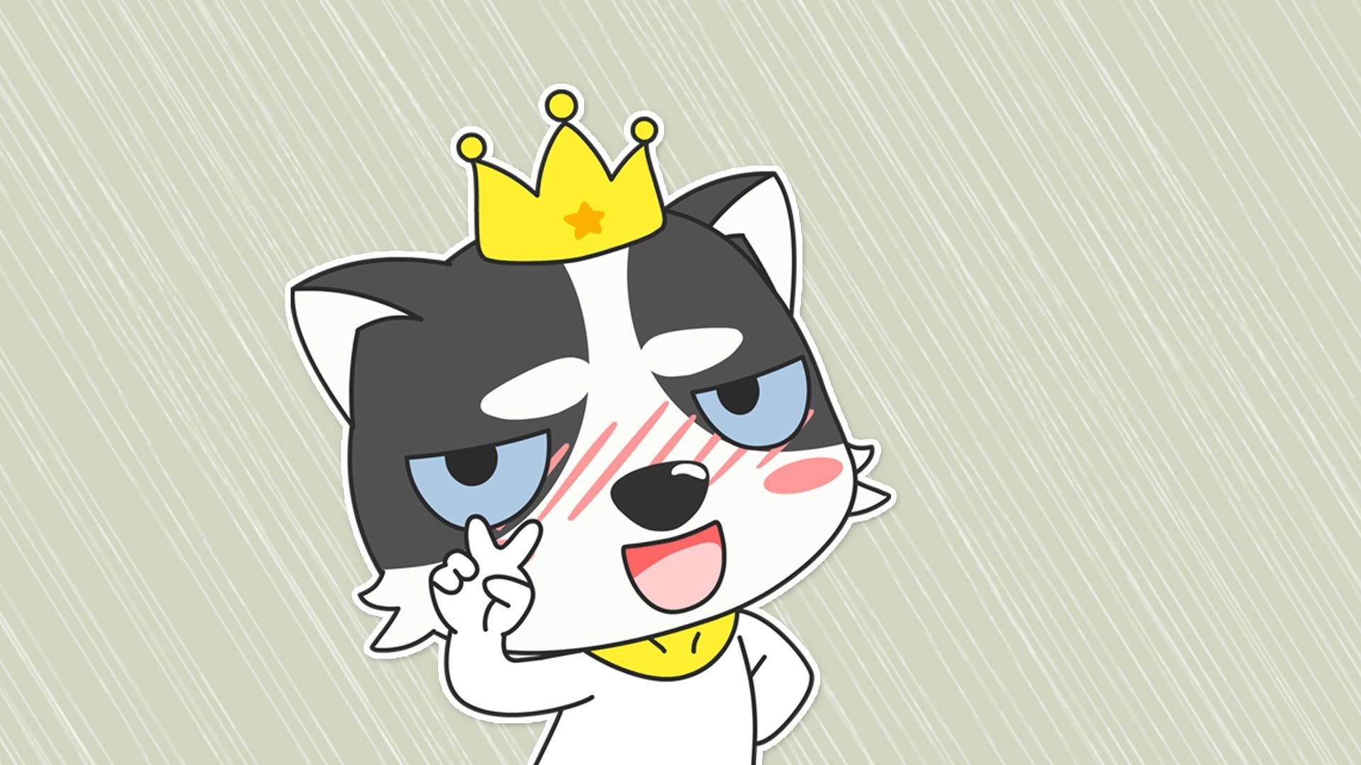 动漫,狗,哈士奇,萌,贱