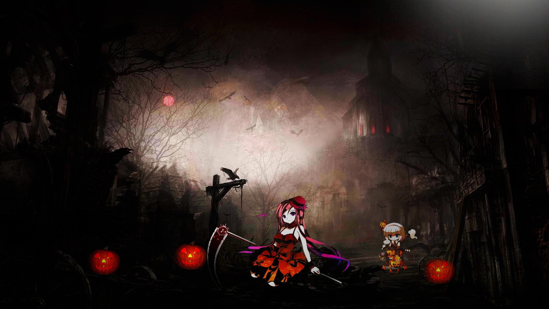 万圣节,南瓜灯,动漫