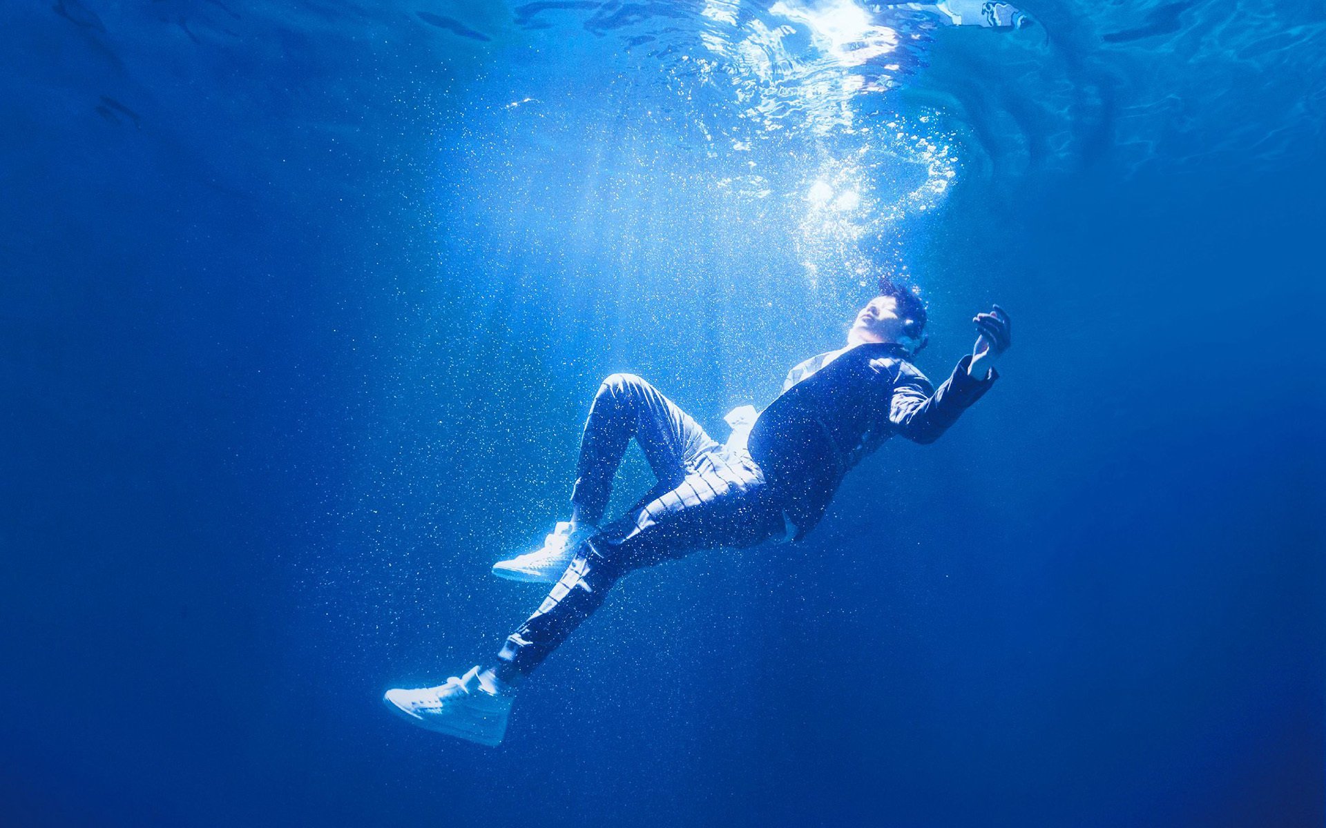 林俊杰,水中蓝景,摄影,宽屏