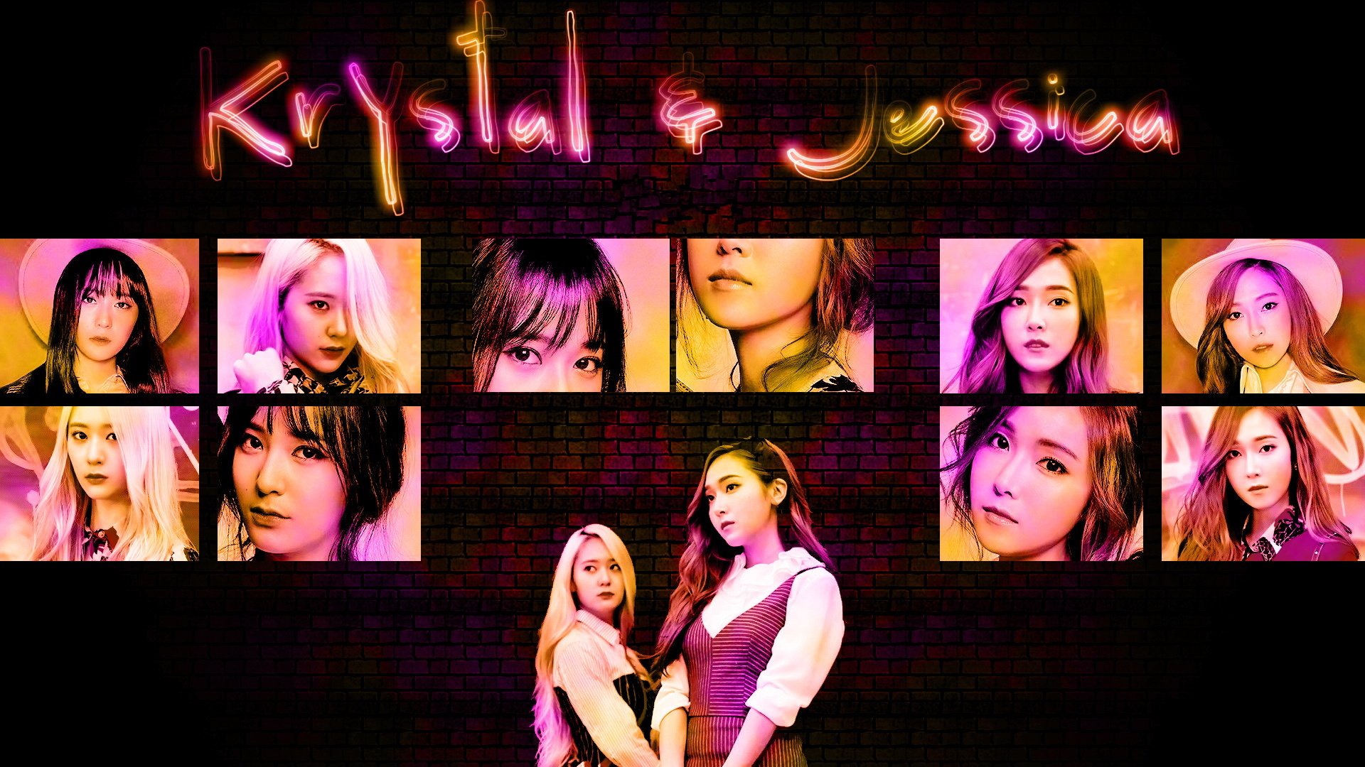 郑氏姐妹,郑秀妍,郑秀晶,美女,明星,宽屏,krystal,jessica