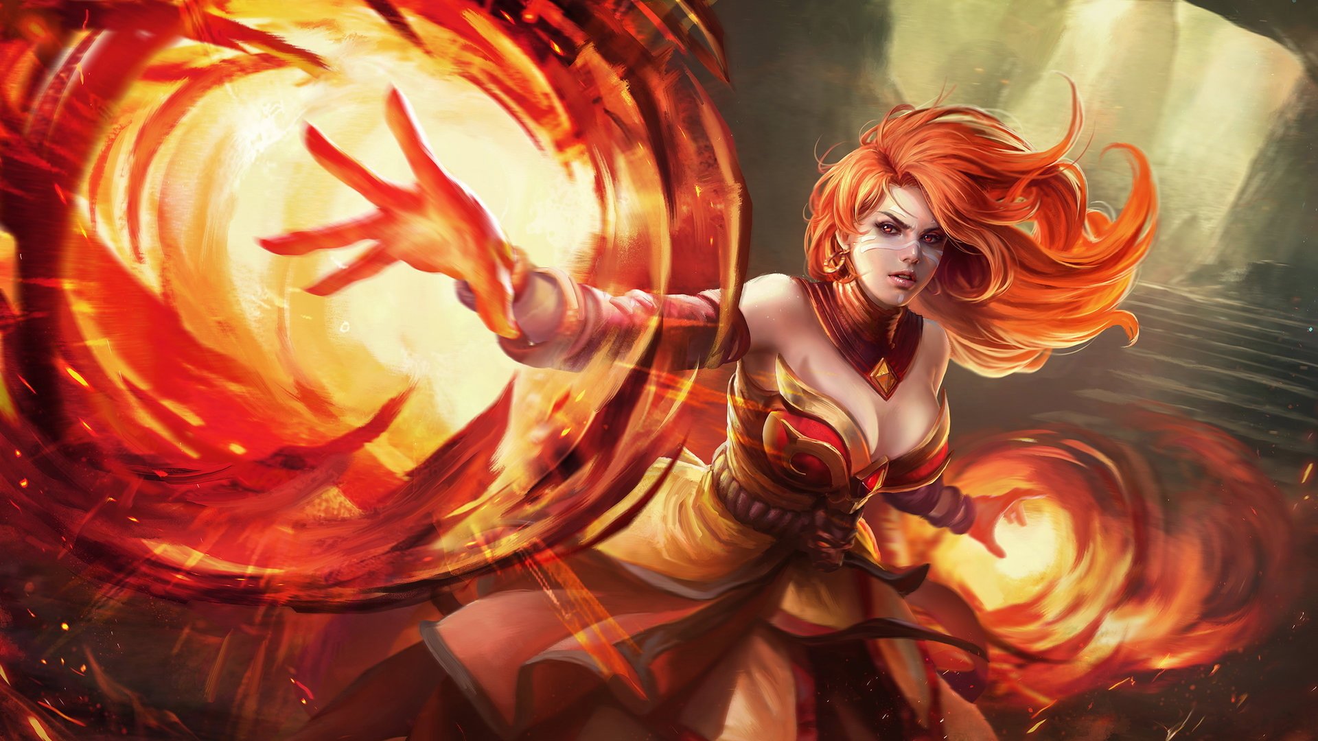 刀塔,dota2,火女,莉娜