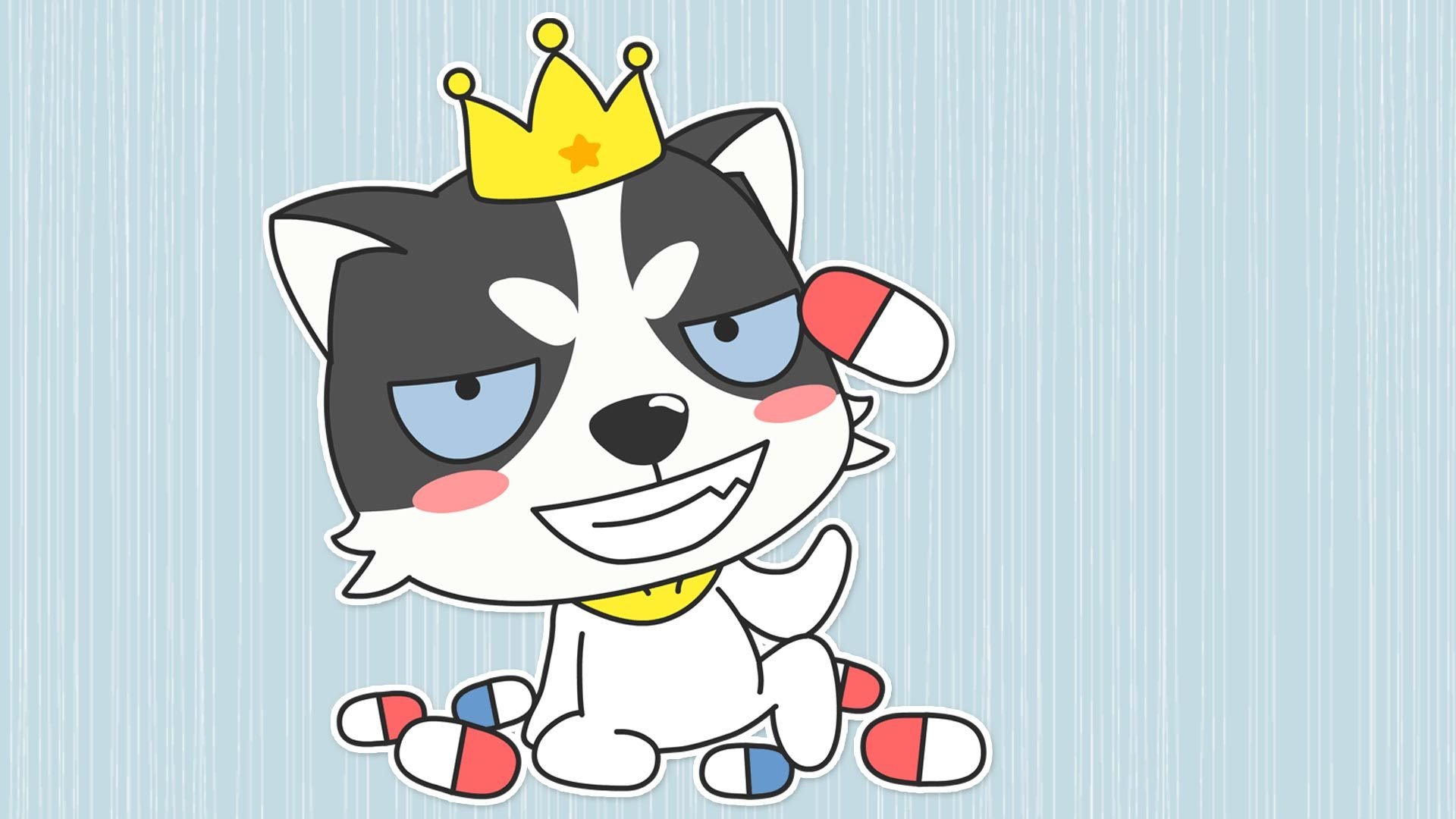 动漫,狗,哈士奇,萌,贱