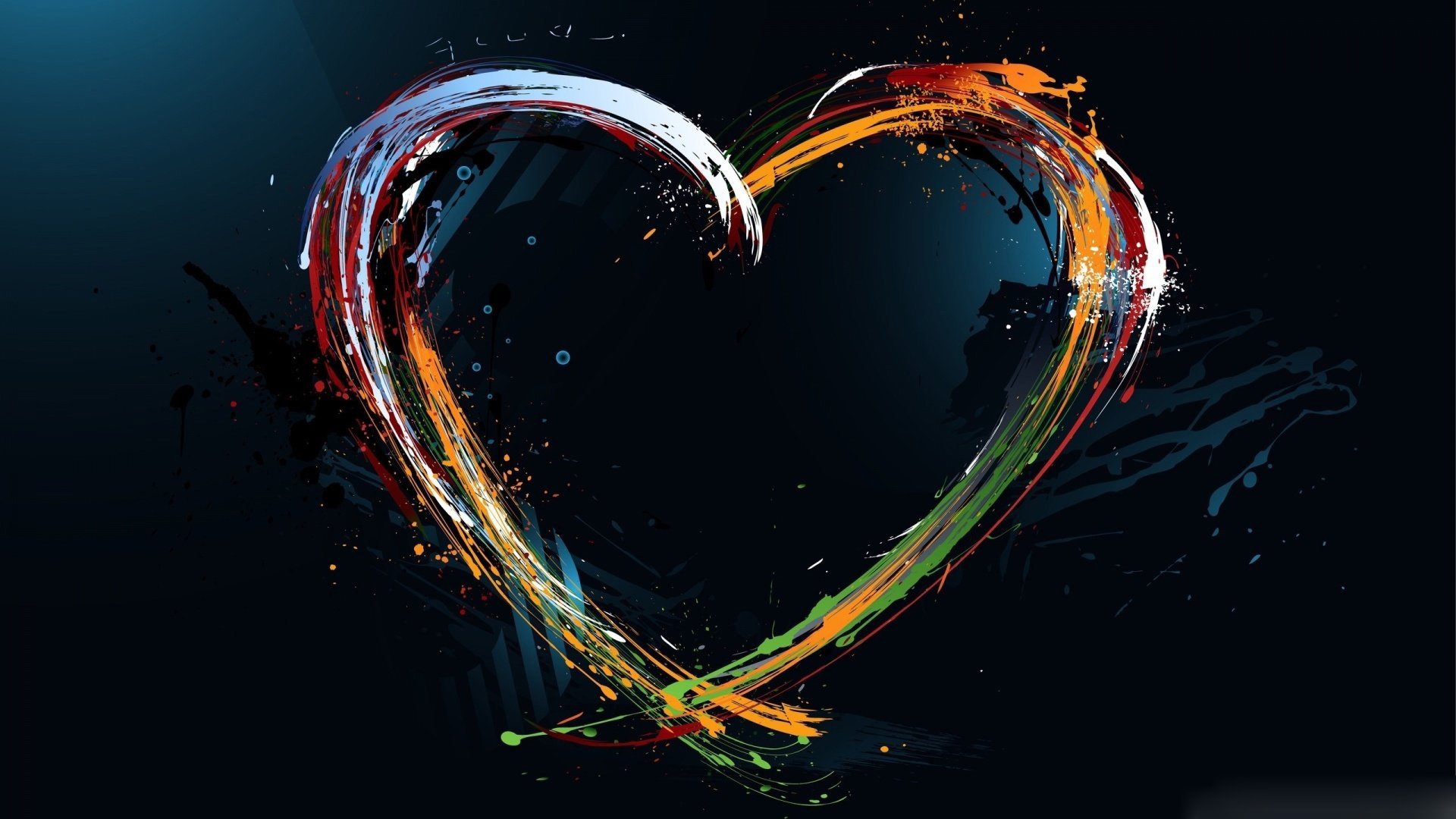 炫酷,炫彩,爱心