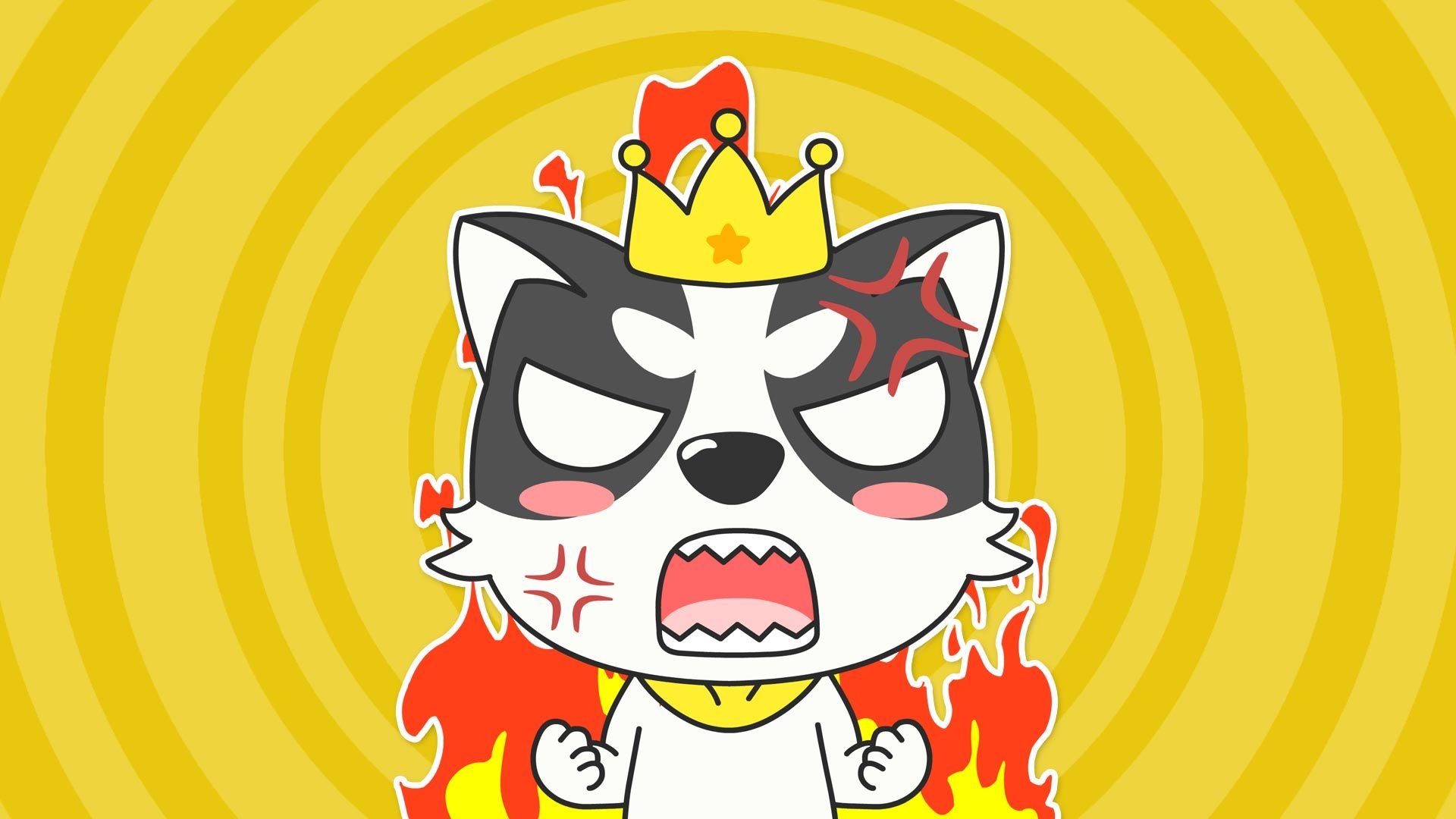 动漫,狗,哈士奇,萌,贱