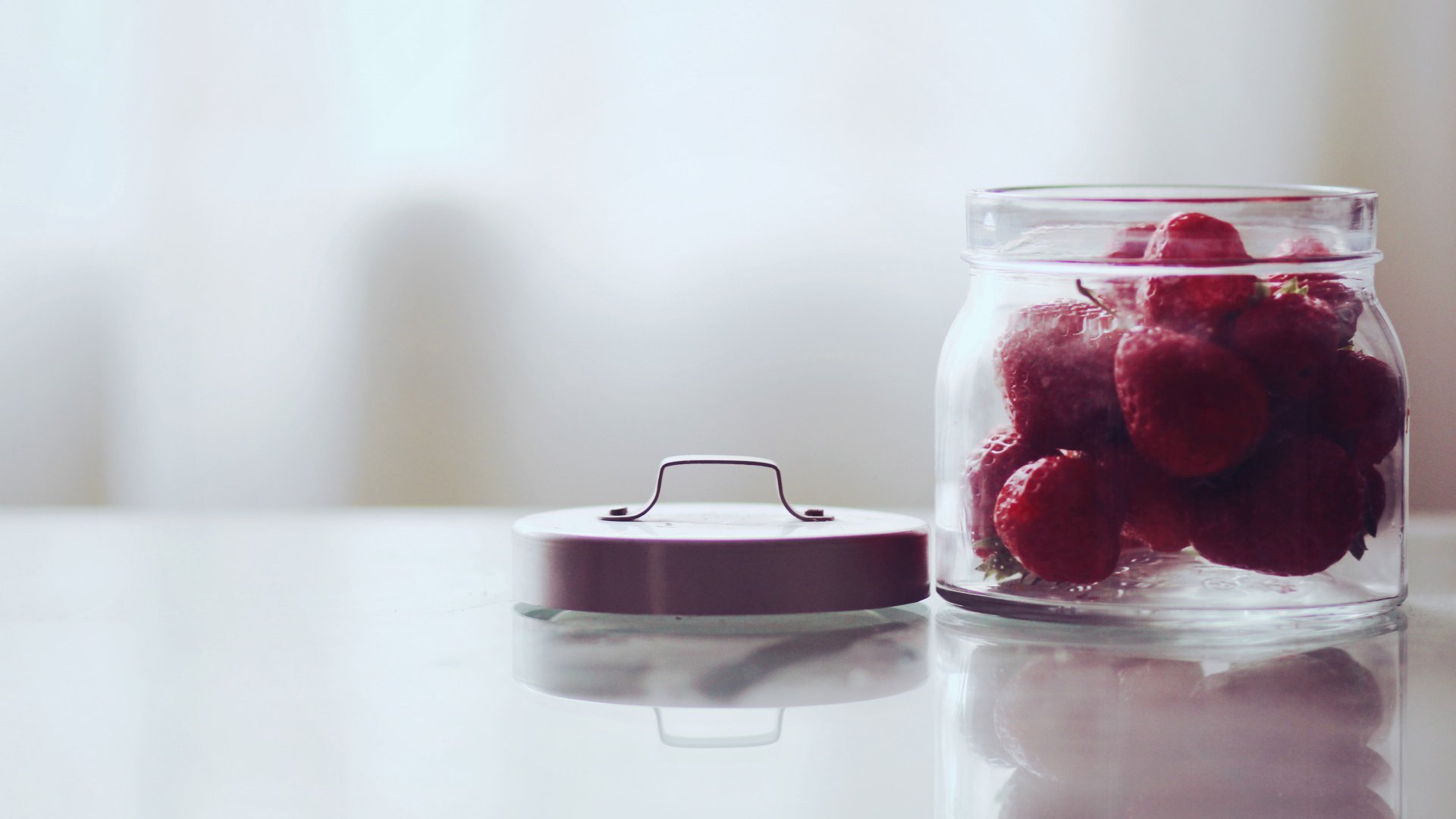 草莓,瓶子,可爱,清新