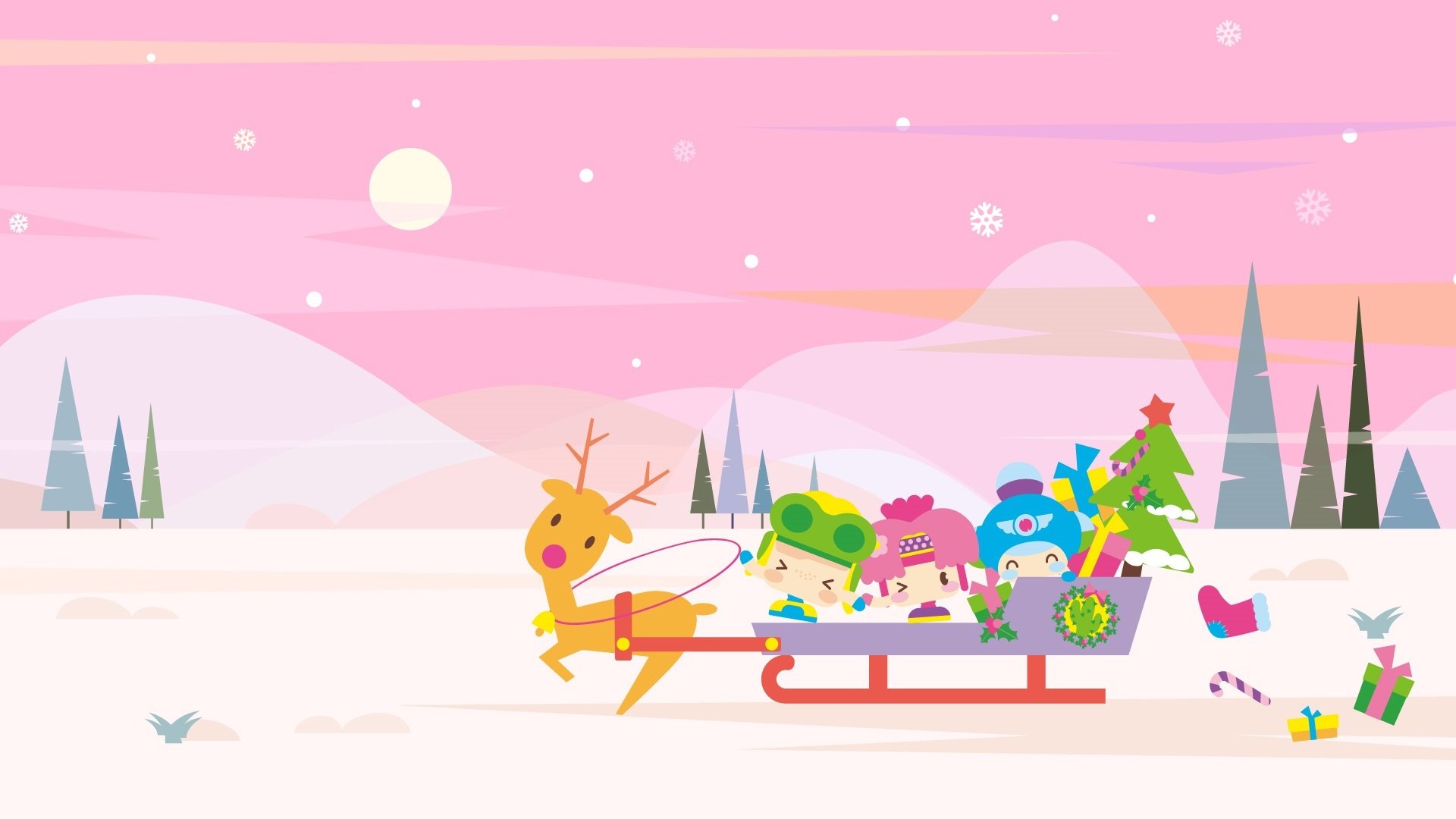 昆塔,圣诞,欢乐,雪人,礼物