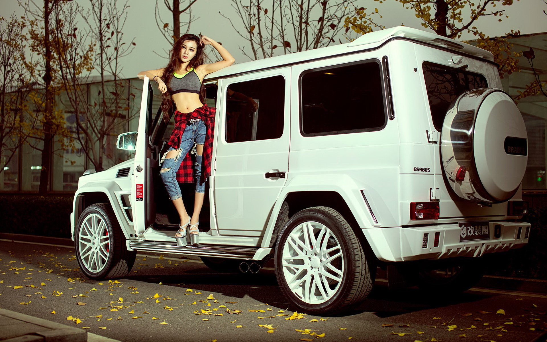 奔驰,改装车,美女,模特,小烨,宽屏