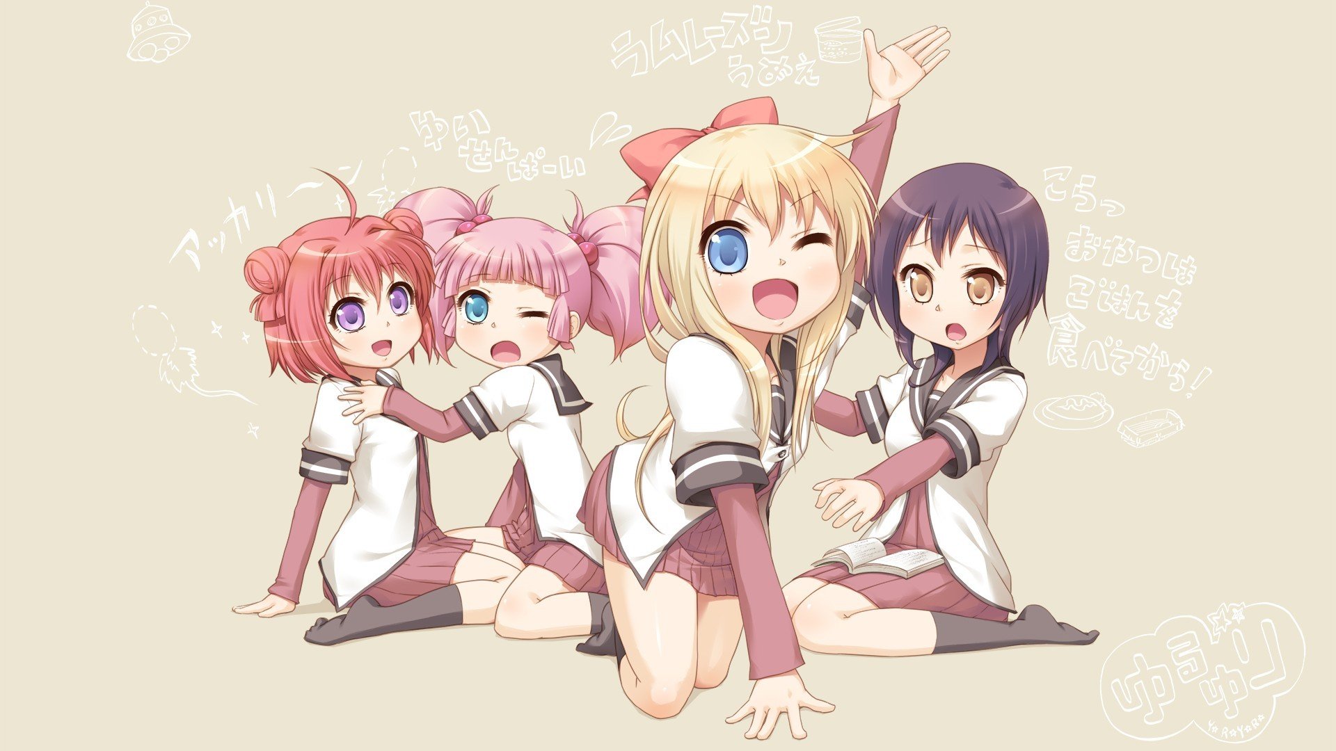 摇曳百合,少女,校园,搞笑,动漫