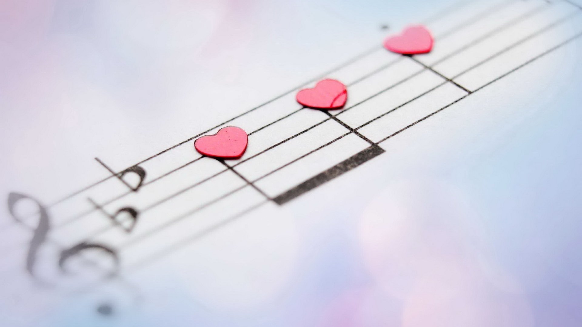 爱情,爱心,爱心音符,宽屏