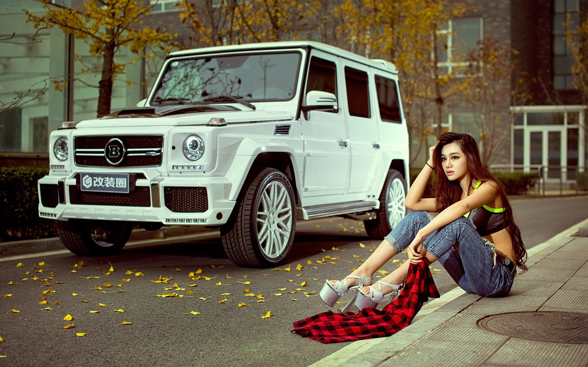 奔驰,改装车,美女,模特,小烨,宽屏
