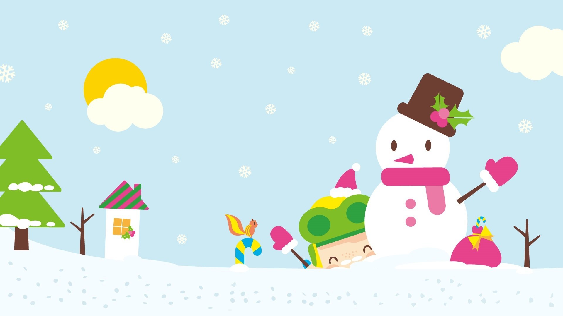 昆塔,圣诞,欢乐,雪人,礼物