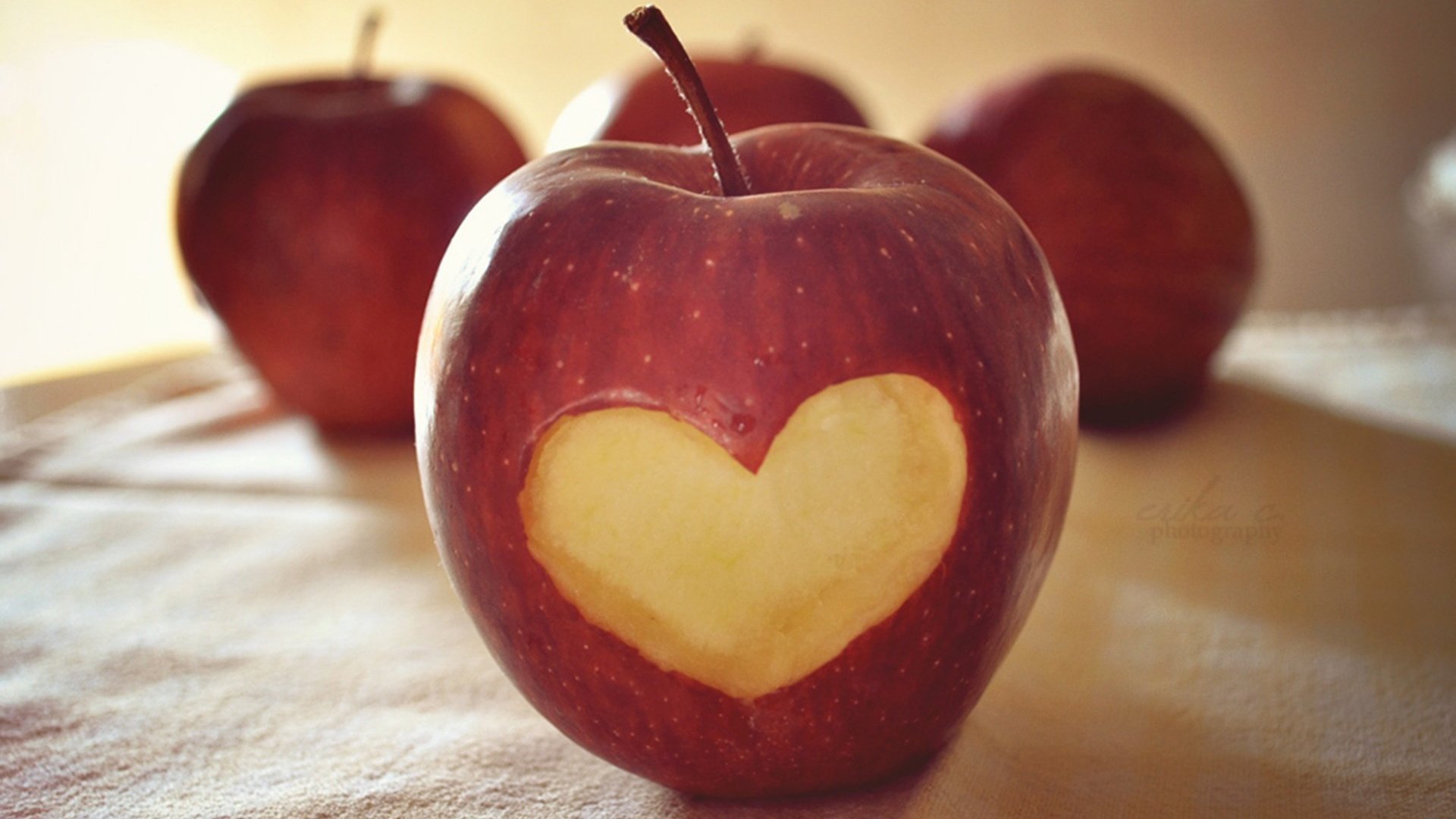 爱情,爱心,苹果,宽屏