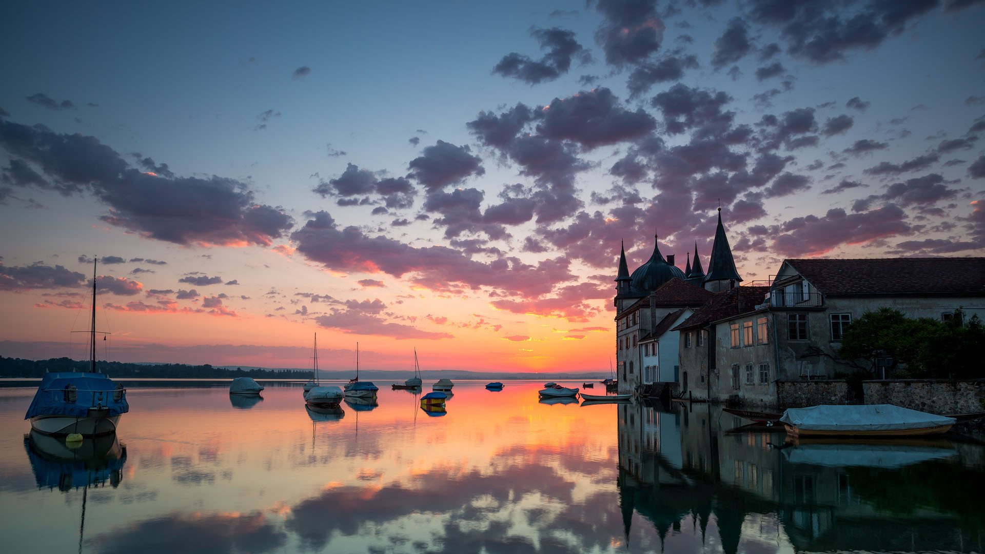 风景,城市风景,晚霞,黄昏