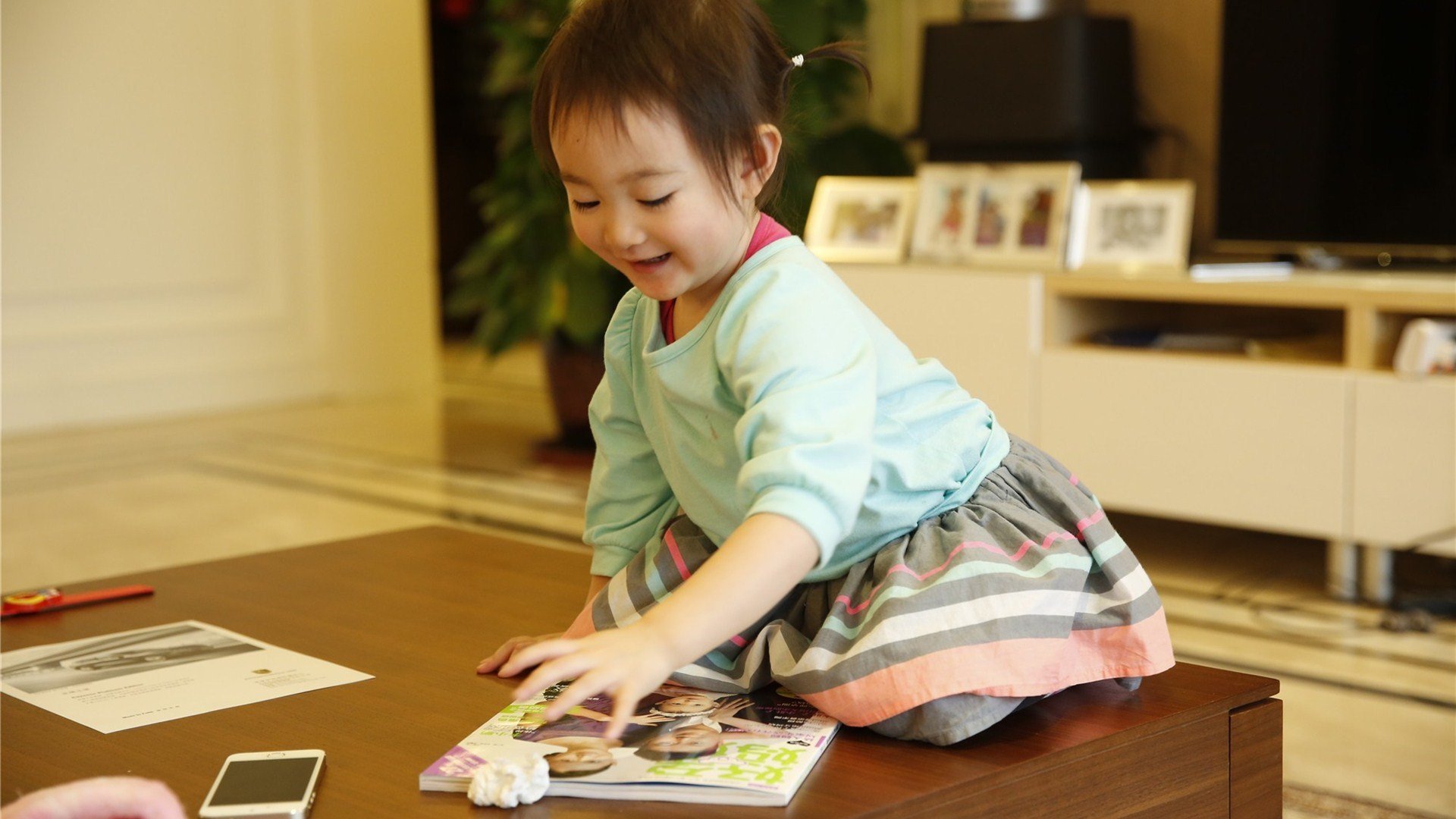 奥莉,萌神,爸爸回来了,萌娃