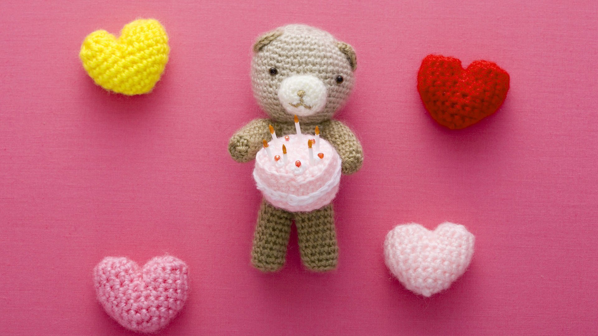 爱情,爱心,小熊,可爱,宽屏