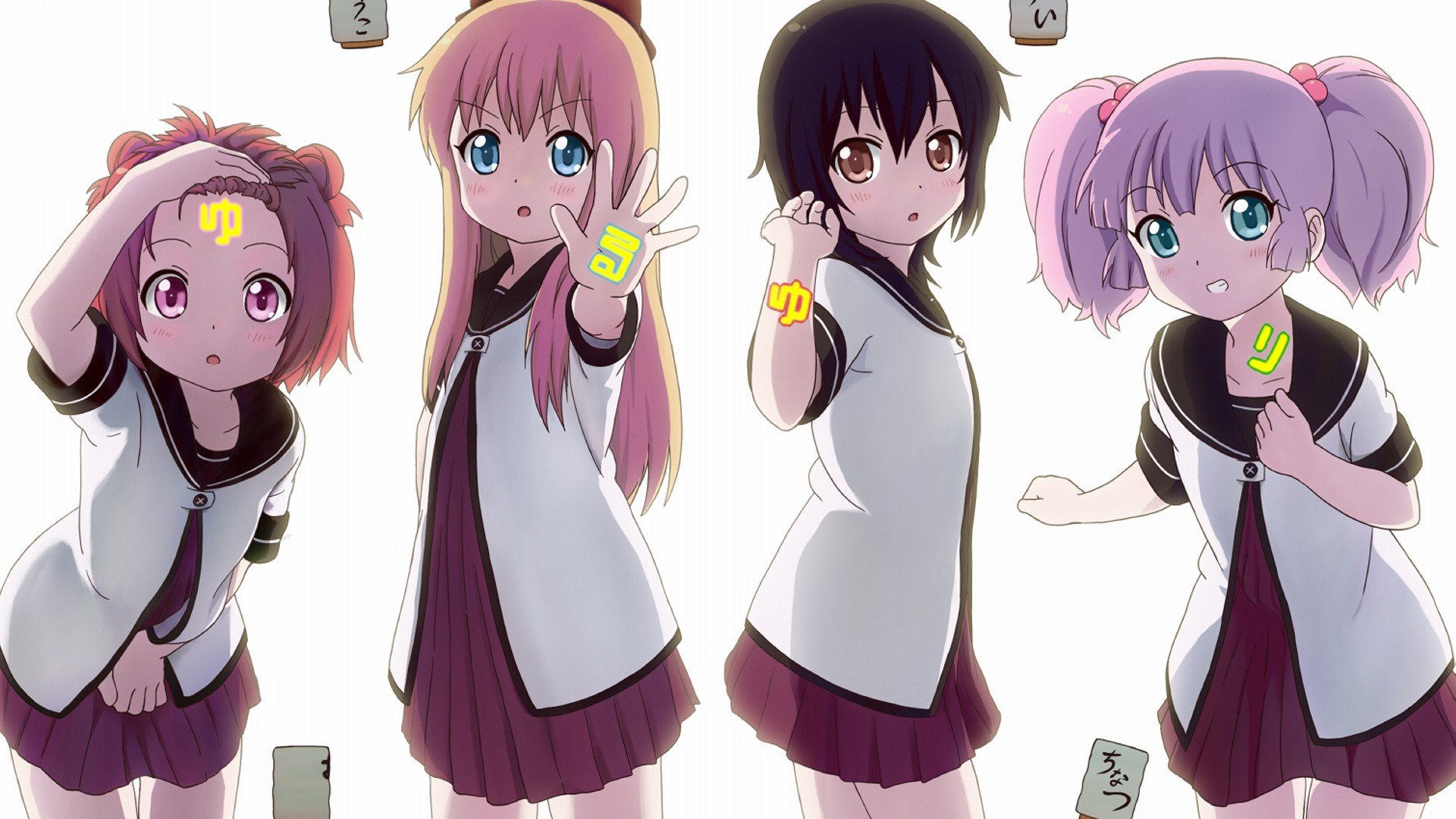 摇曳百合,少女,校园,搞笑,动漫