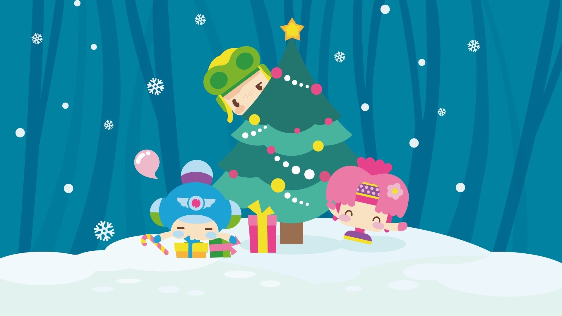 昆塔,圣诞,欢乐,雪人,礼物