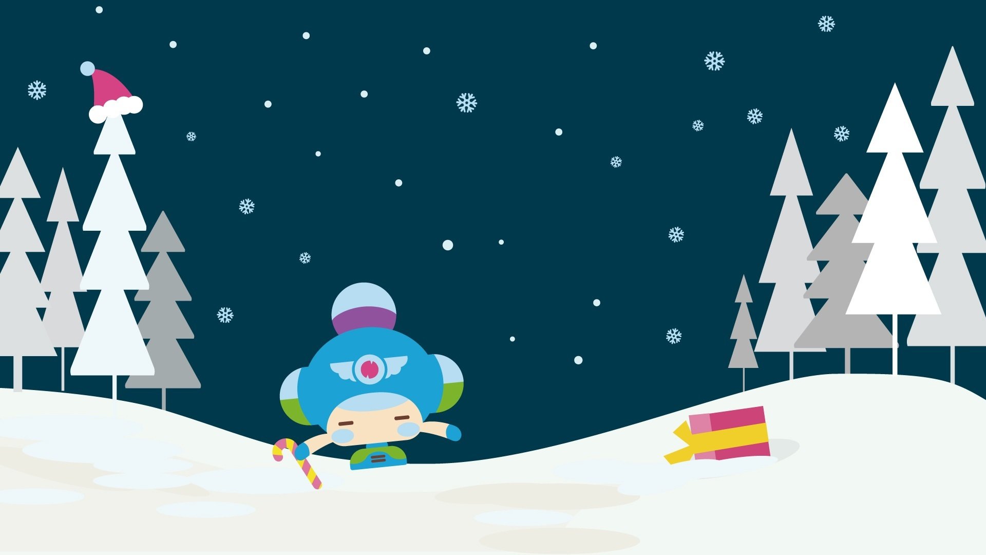 昆塔,圣诞,欢乐,雪人,礼物